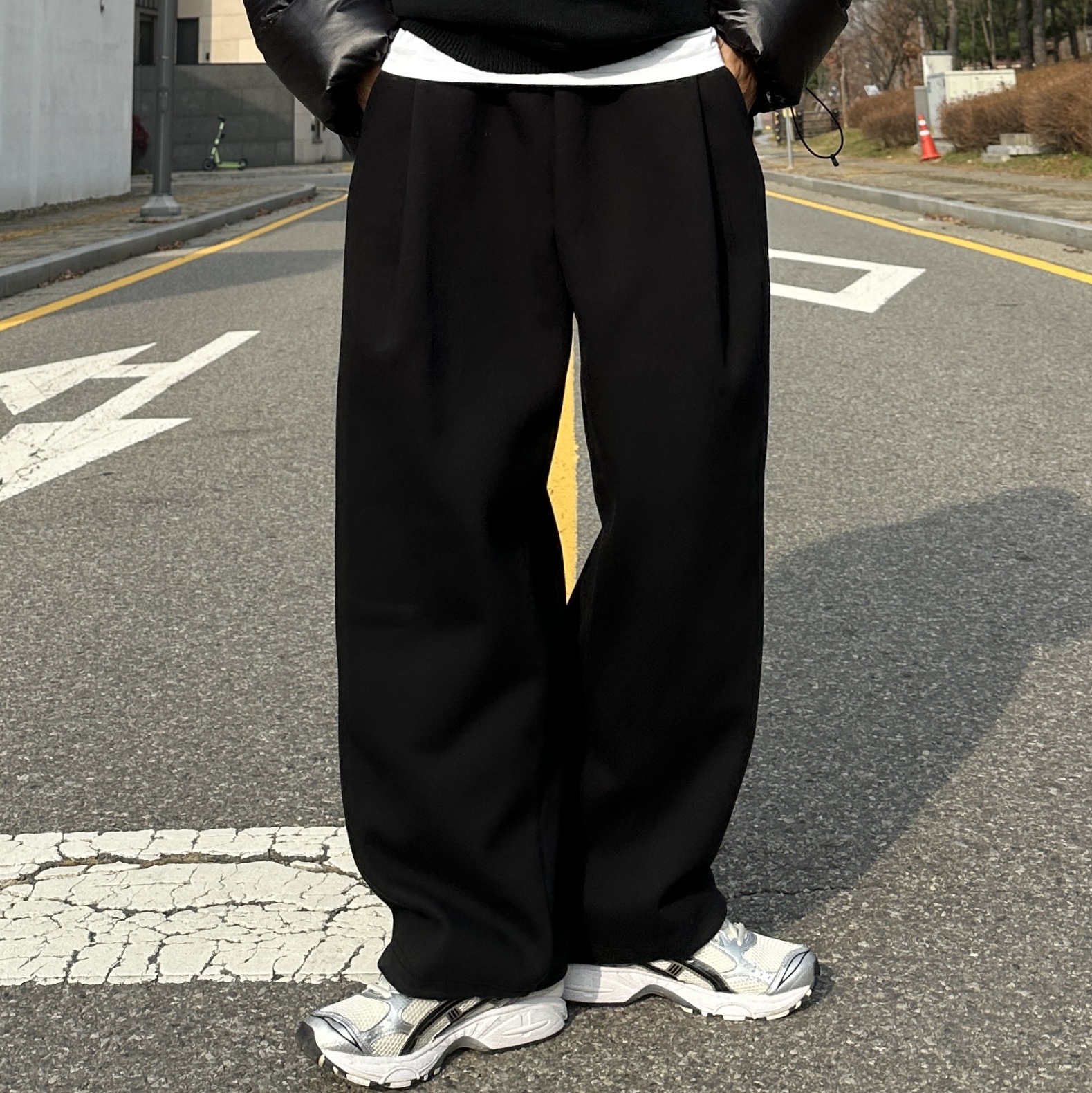 Asics Gel-Kayano 14 Cream Black 착용 스타일 - 7