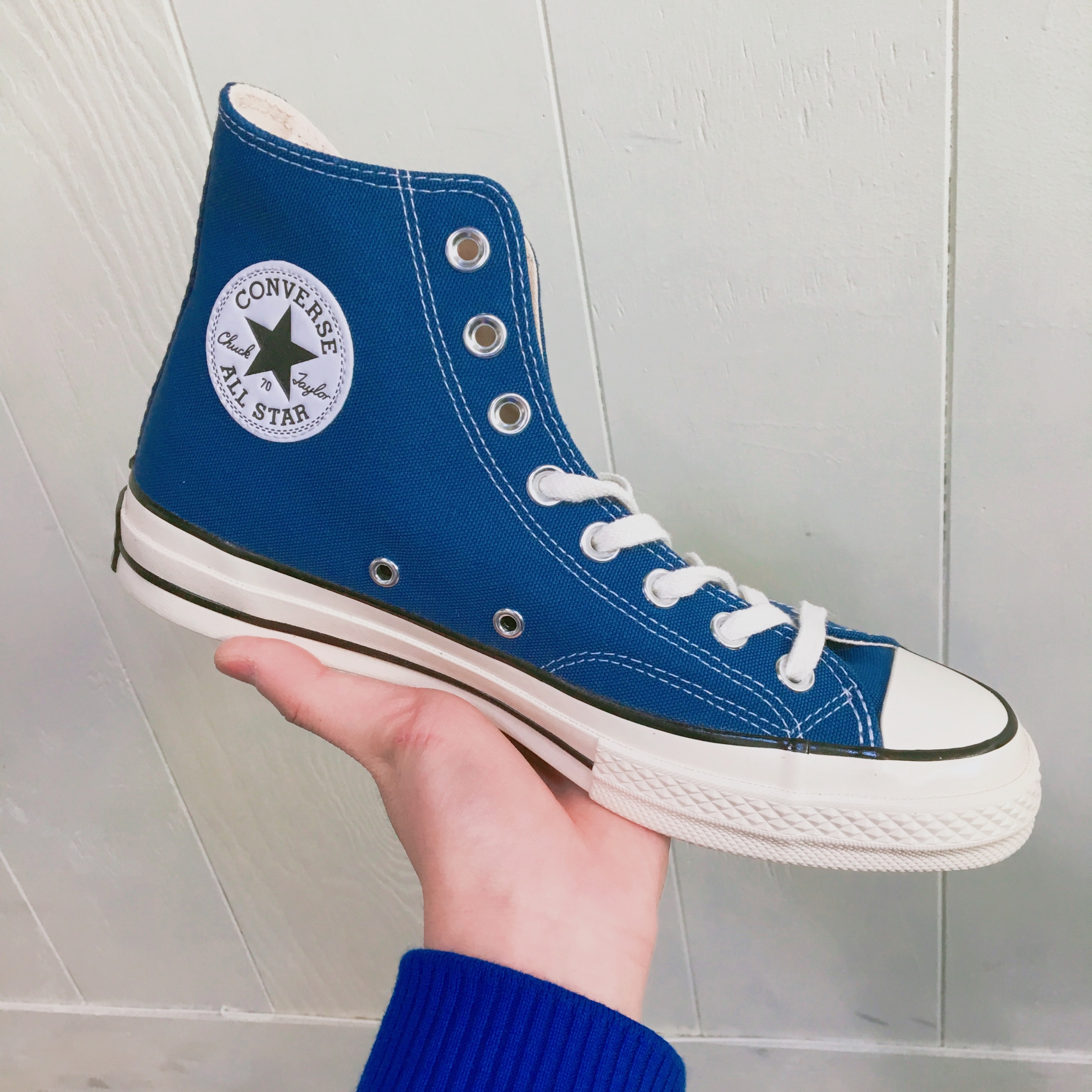 Converse Chuck 70 High Rush Blue 착용 스타일 - 1