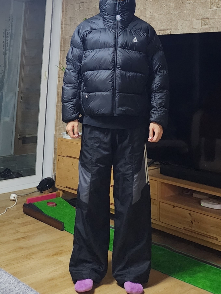 Nike ACG Therma-Fit ADV Lunar Lake Puffer Jacket Black - Asia 착용 스타일