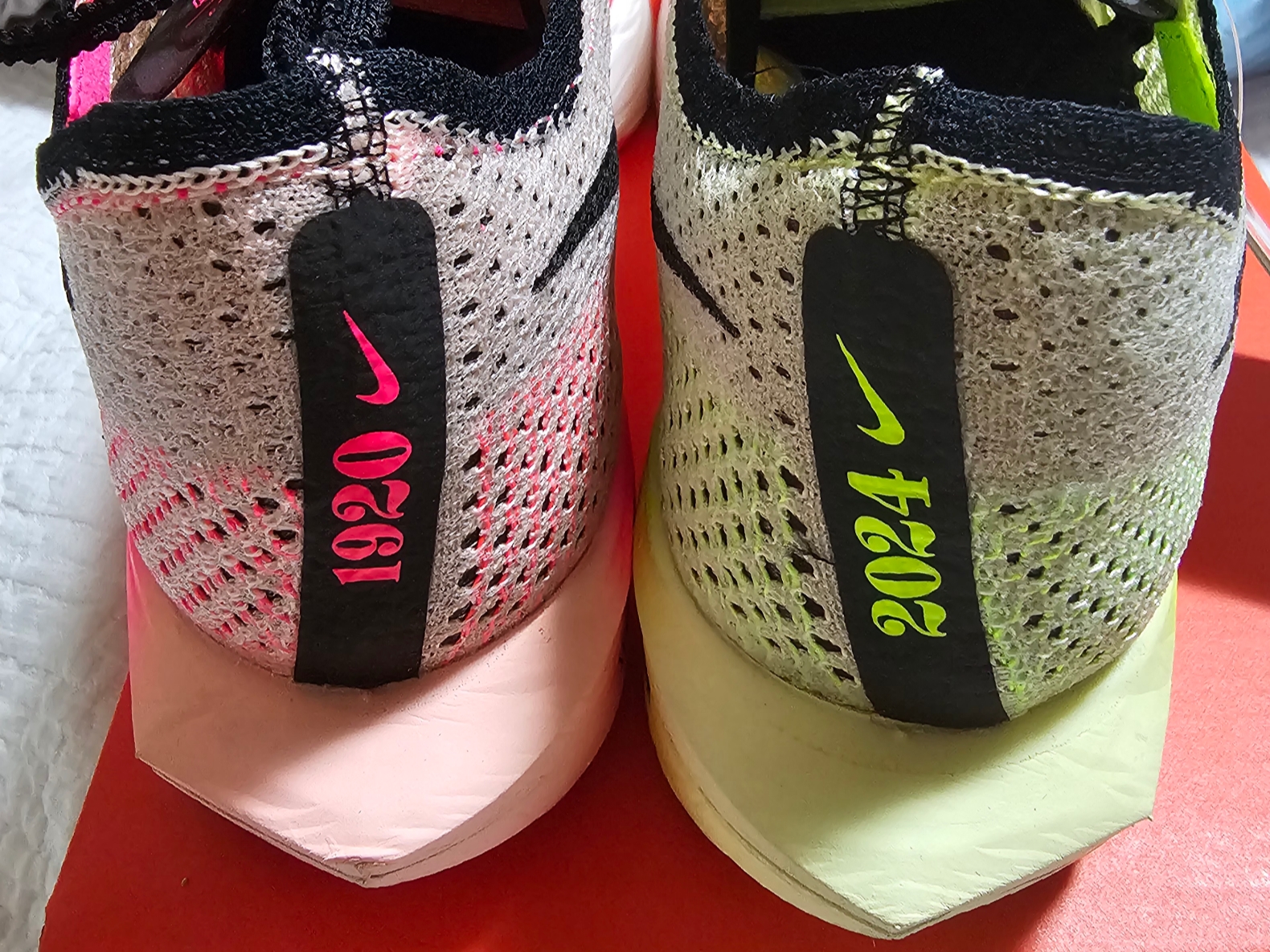 Nike ZoomX Vaporfly Next% 3 FK Luminous Green Black 착용 스타일 - 1