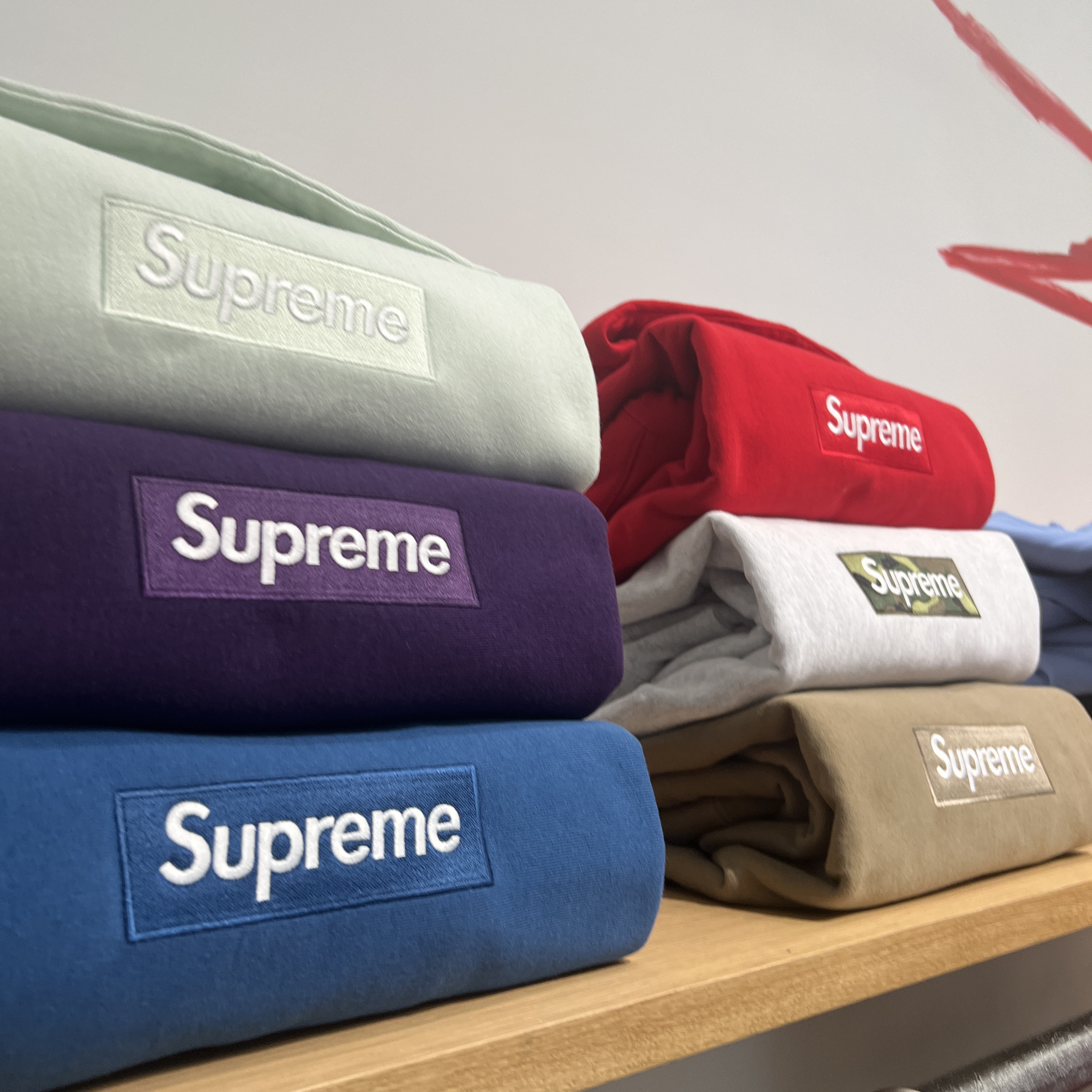 Supreme Box Logo Hooded Sweatshirt Black - 23FW 착용 스타일