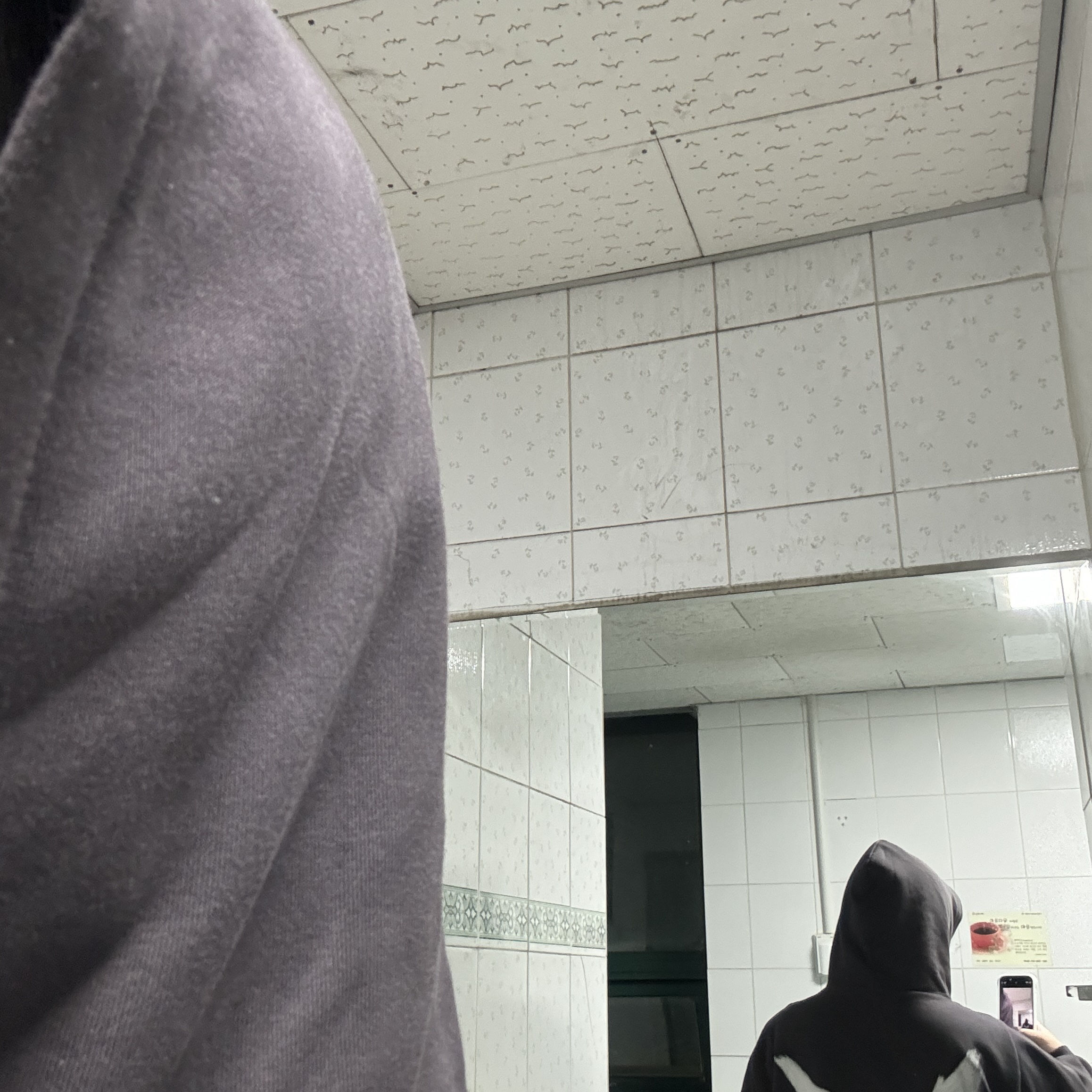 Yeezy Gap Engineered By Balenciaga Dove Shrunken Hoodie Black, Undermycar Legion.02 Balmacaan Oversized Wool Coat Black 착용 스타일 - 3