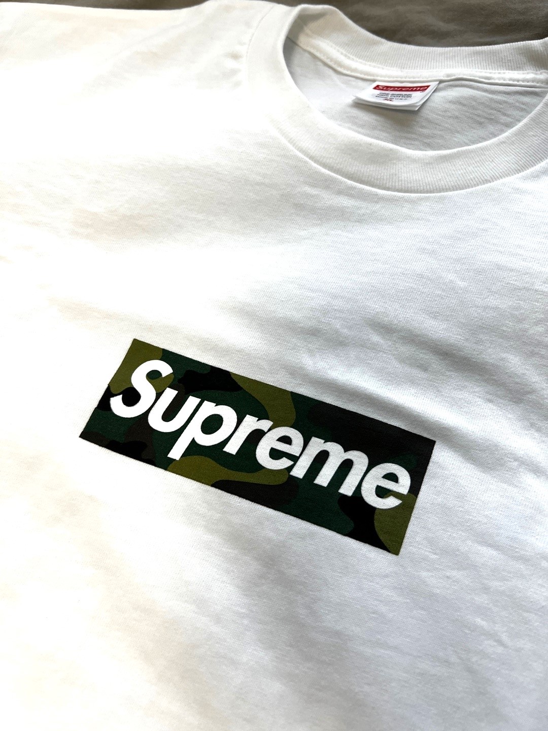 Supreme Box Logo T-Shirt White - 23FW 착용 스타일 - 2