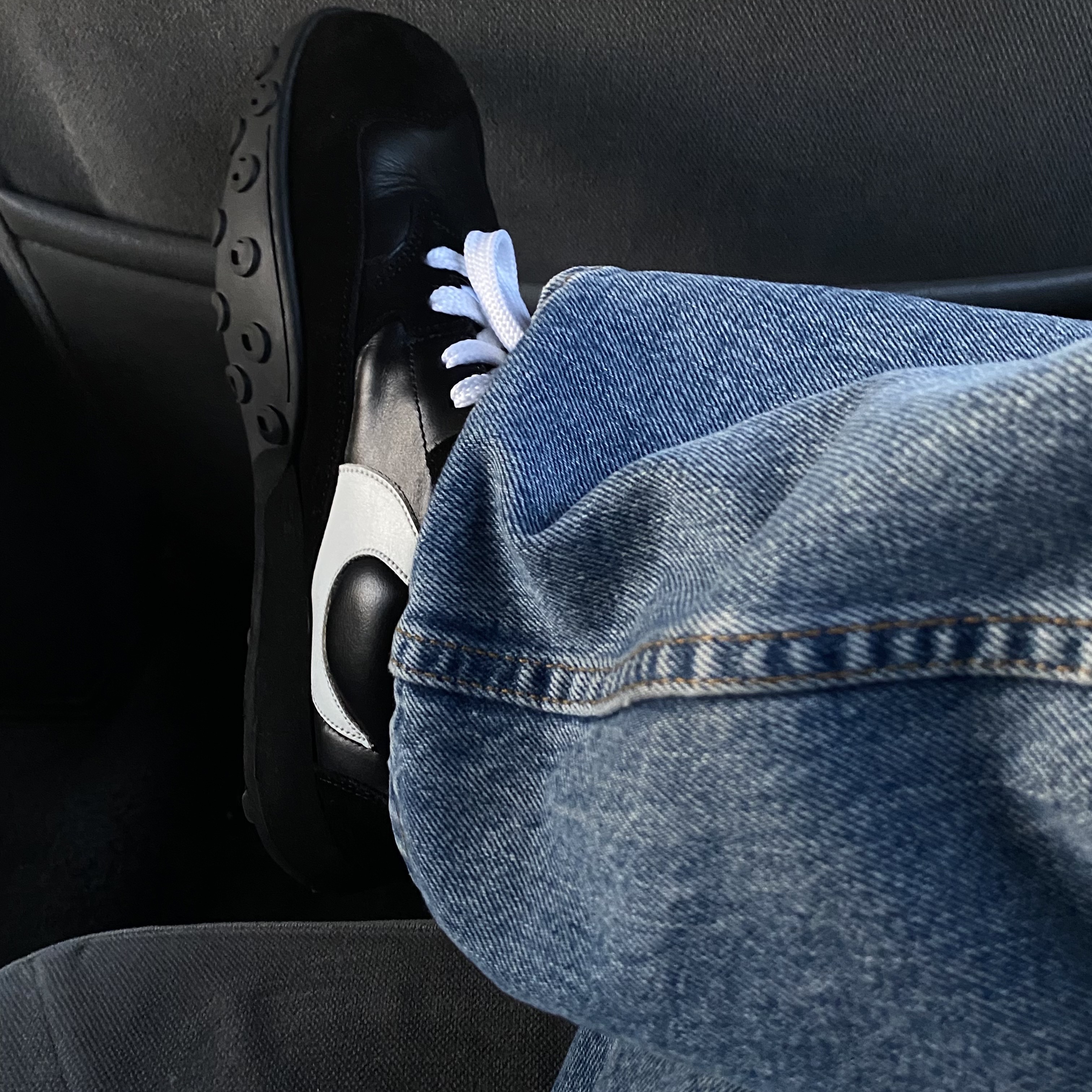 Marine Serre Moonwalk Sneaker Black 착용 스타일 - 1