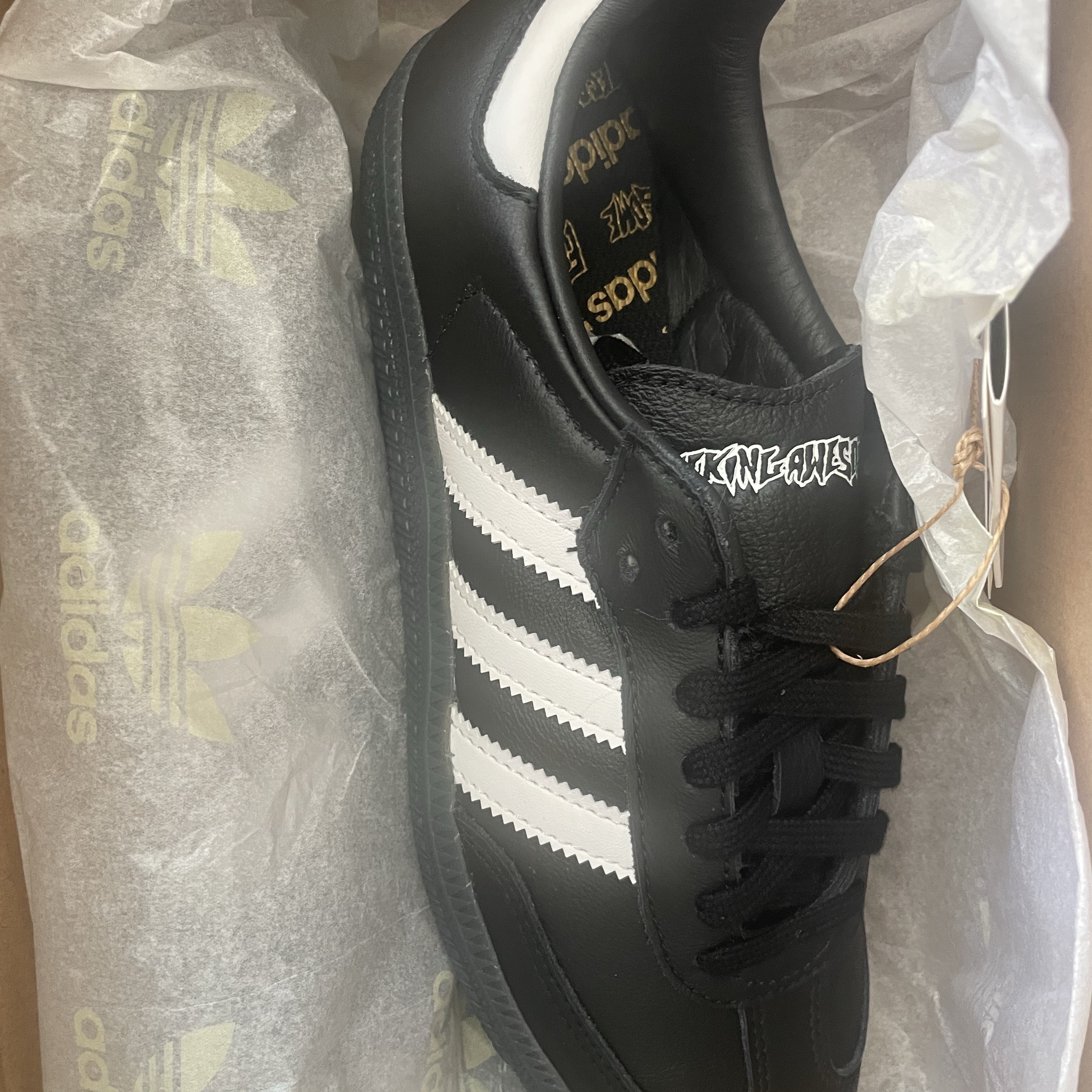 Adidas x Fucking Awesome Samba Core Black 착용 스타일