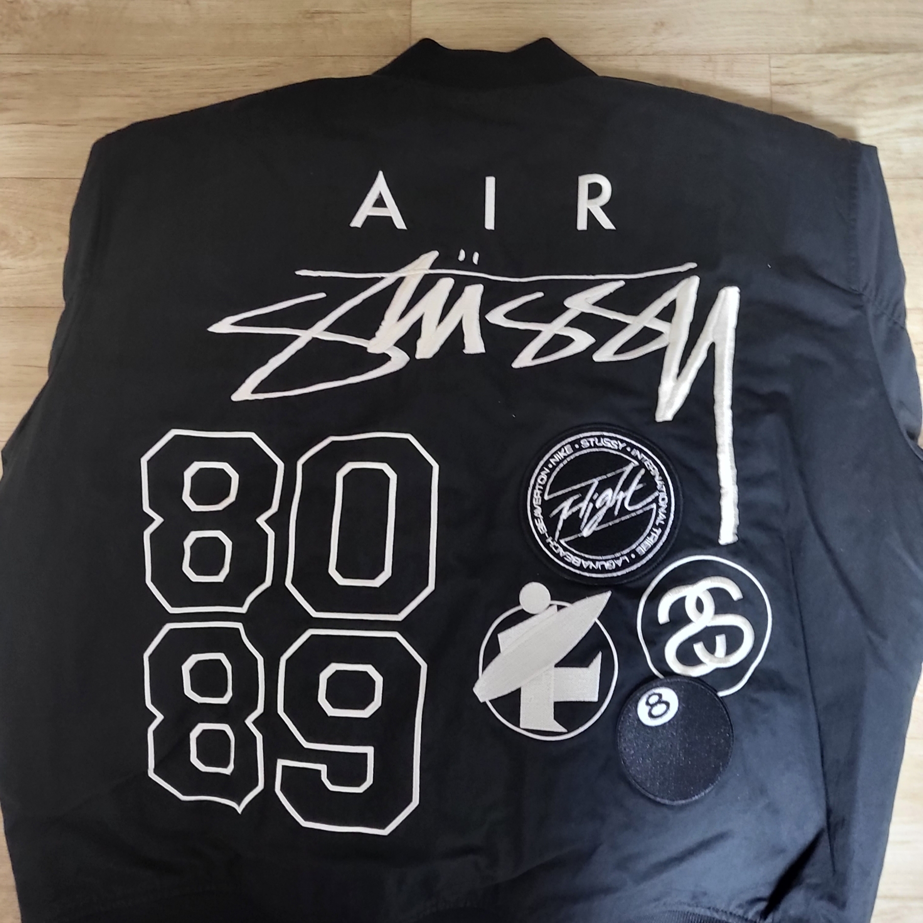 Nike x Stussy Reversible Jacket Black (FJ9153-010) 착용 스타일 - 2