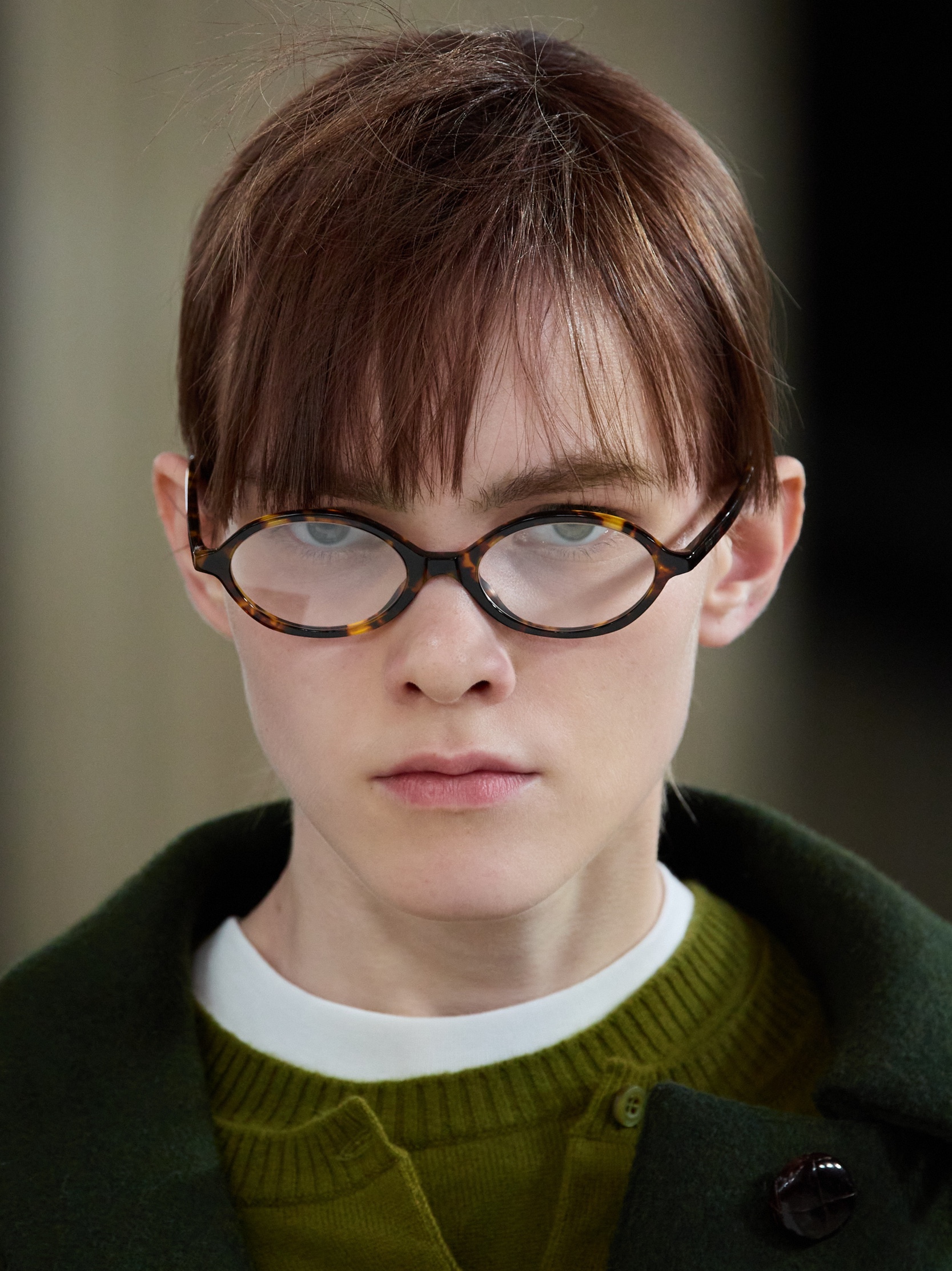 (W) Miu Miu Regard Sunglasses Blue Lenses Honey Tortoiseshell Acetate Standard fit 착용 스타일 - 6