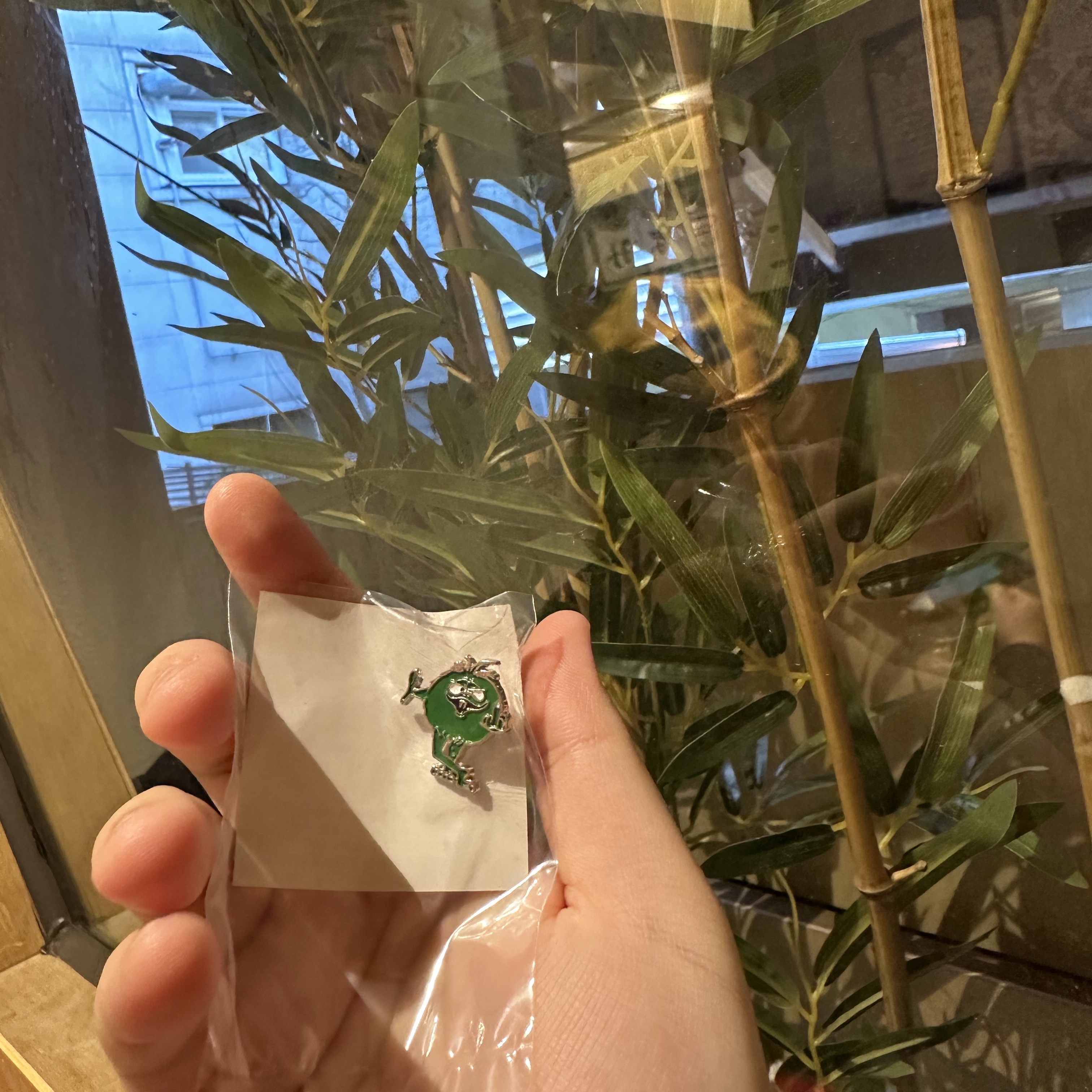 Supreme Camacho Pin Green - 23FW 착용 스타일