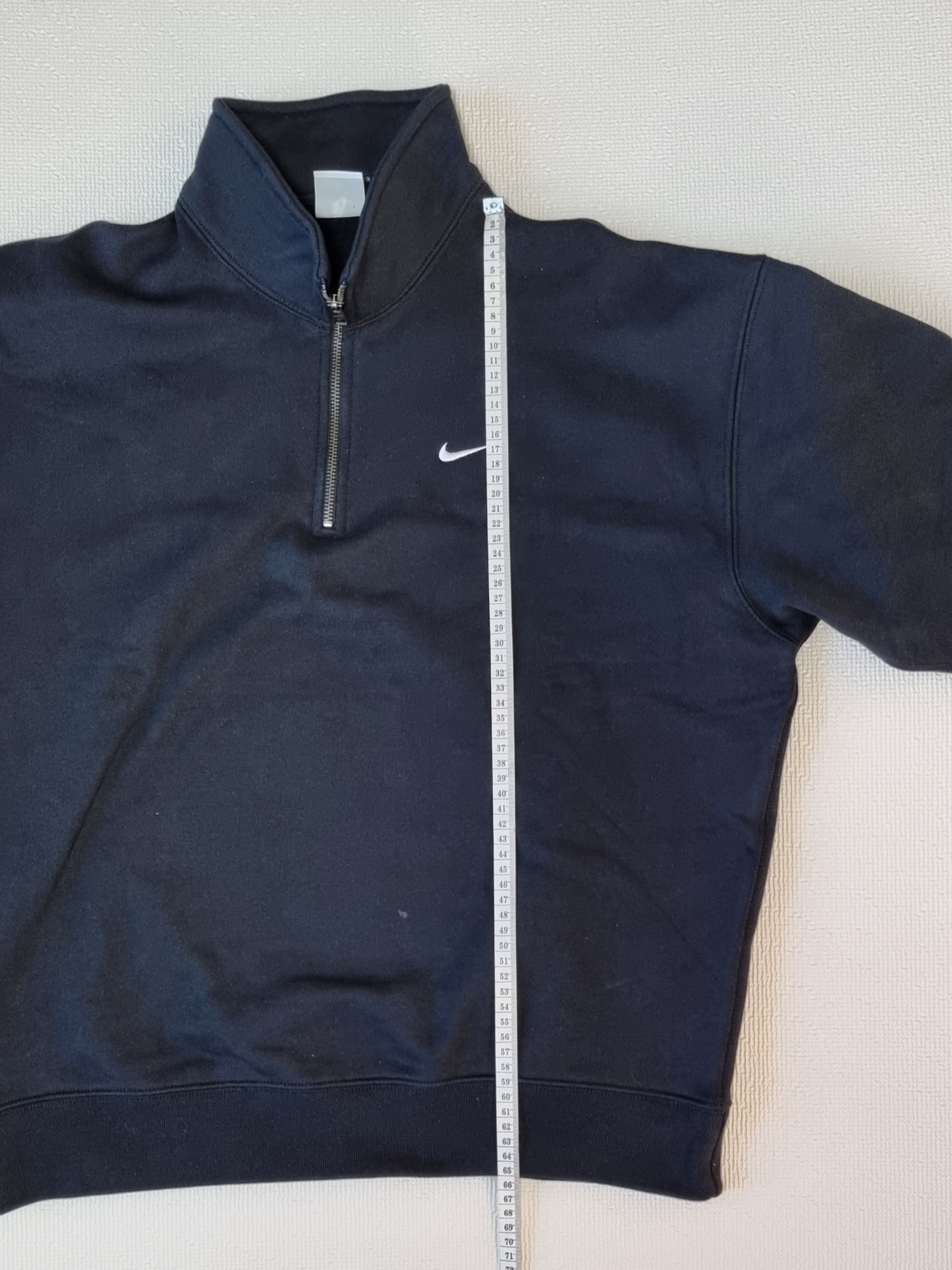 Nike NRG Solo Swoosh Heavy Weight BB Quarter Zip Top Black - Asia 착용 스타일 - 2