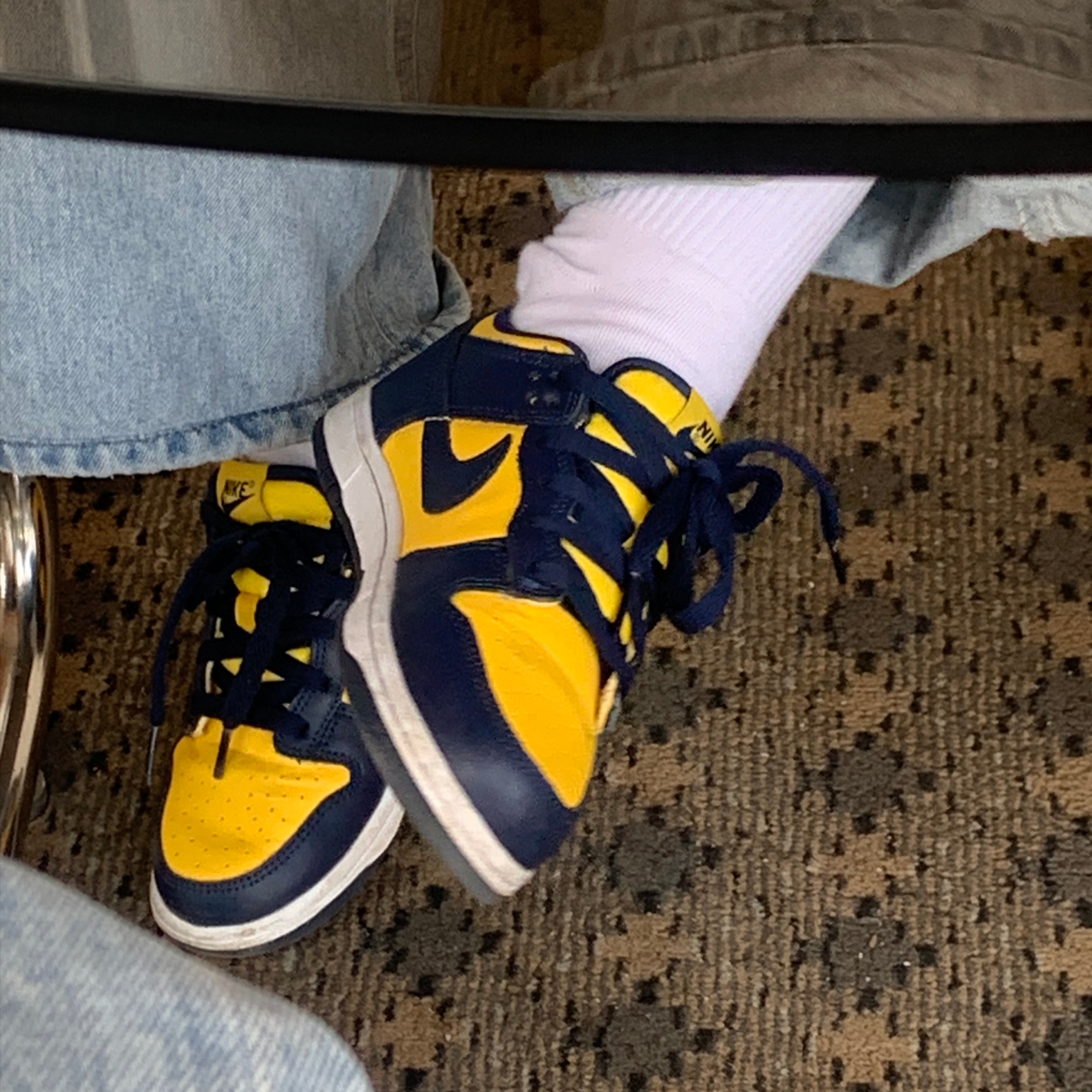 (PS) Nike Dunk Low Varsity Maize, (GS) Nike Dunk Low Varsity Maize 착용 스타일 - 2