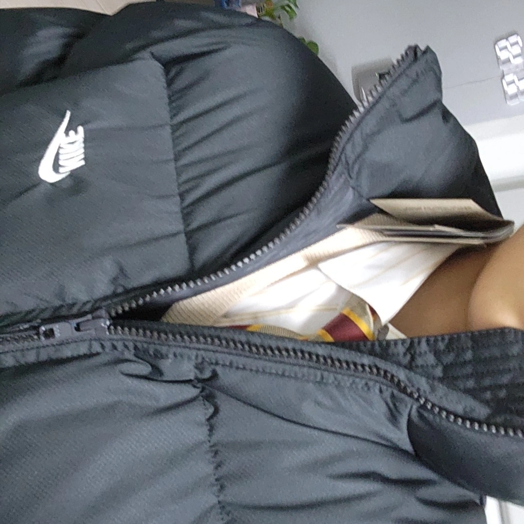 Nike NSW Puffer Jacket Black - Asia 착용 스타일 - 2