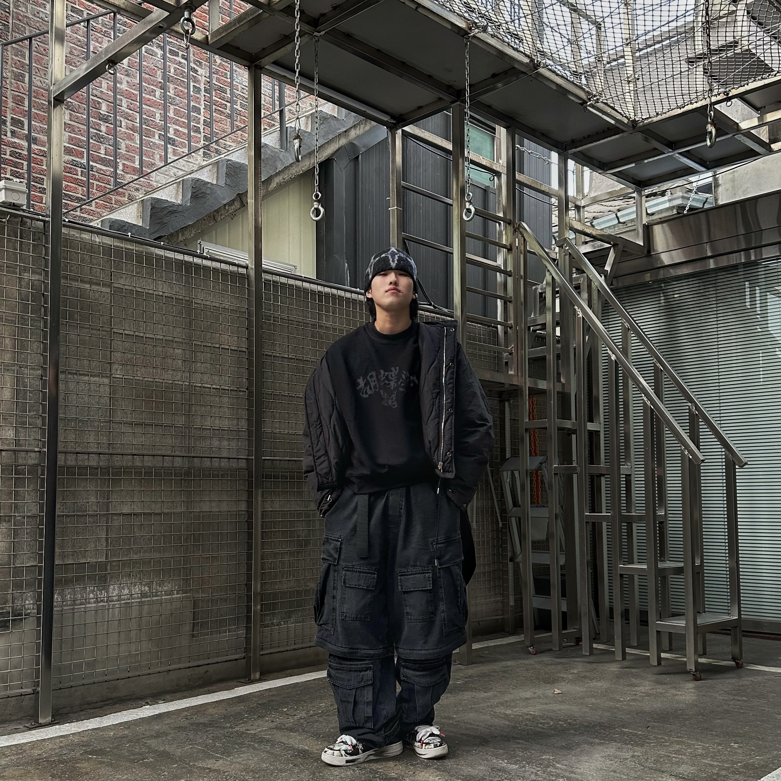 Nike x Peaceminusone Air Force 1 Low Para-Noise 착용 스타일 - 1