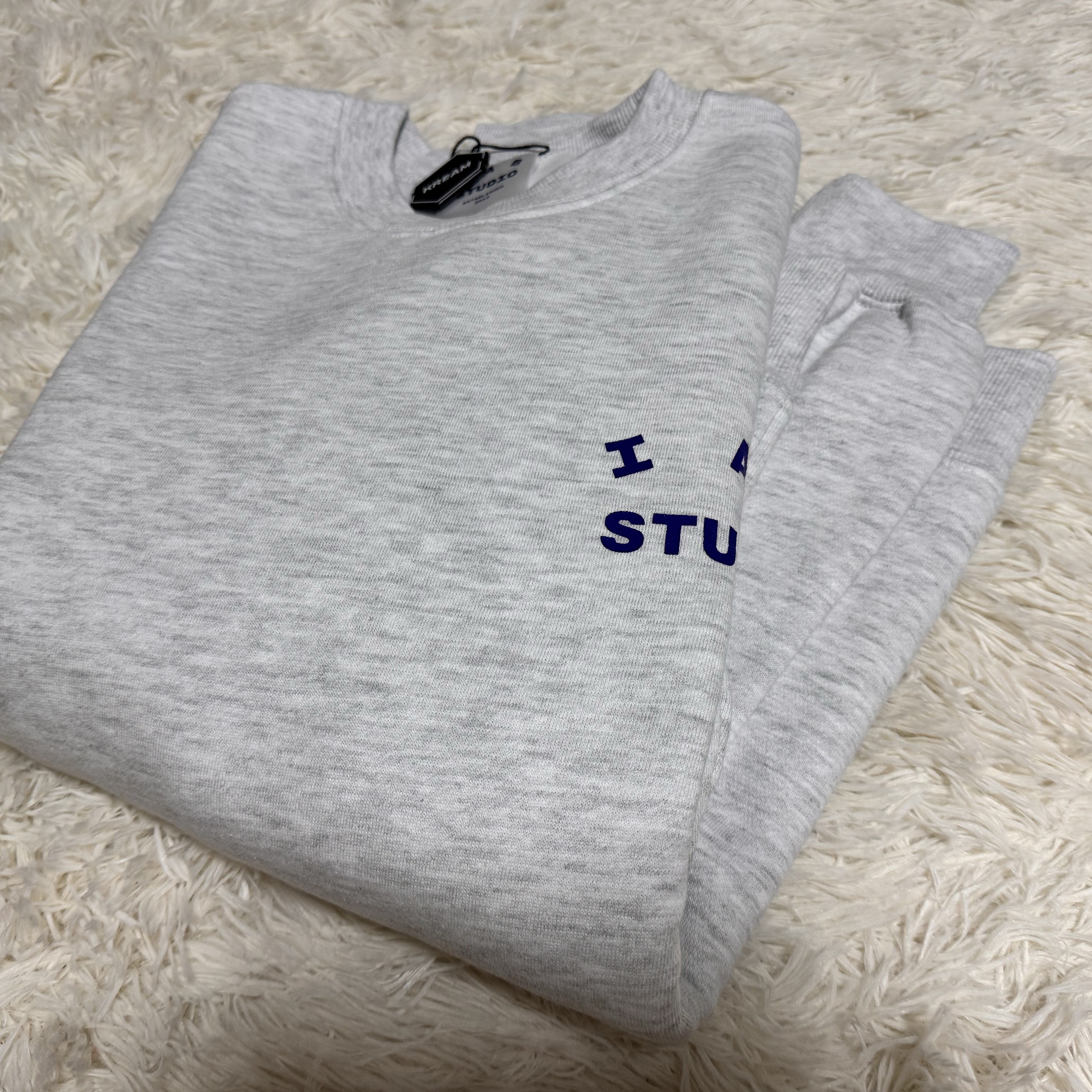 IAB Studio Sweatshirt Light Gray - 23FW 착용 스타일 - 2