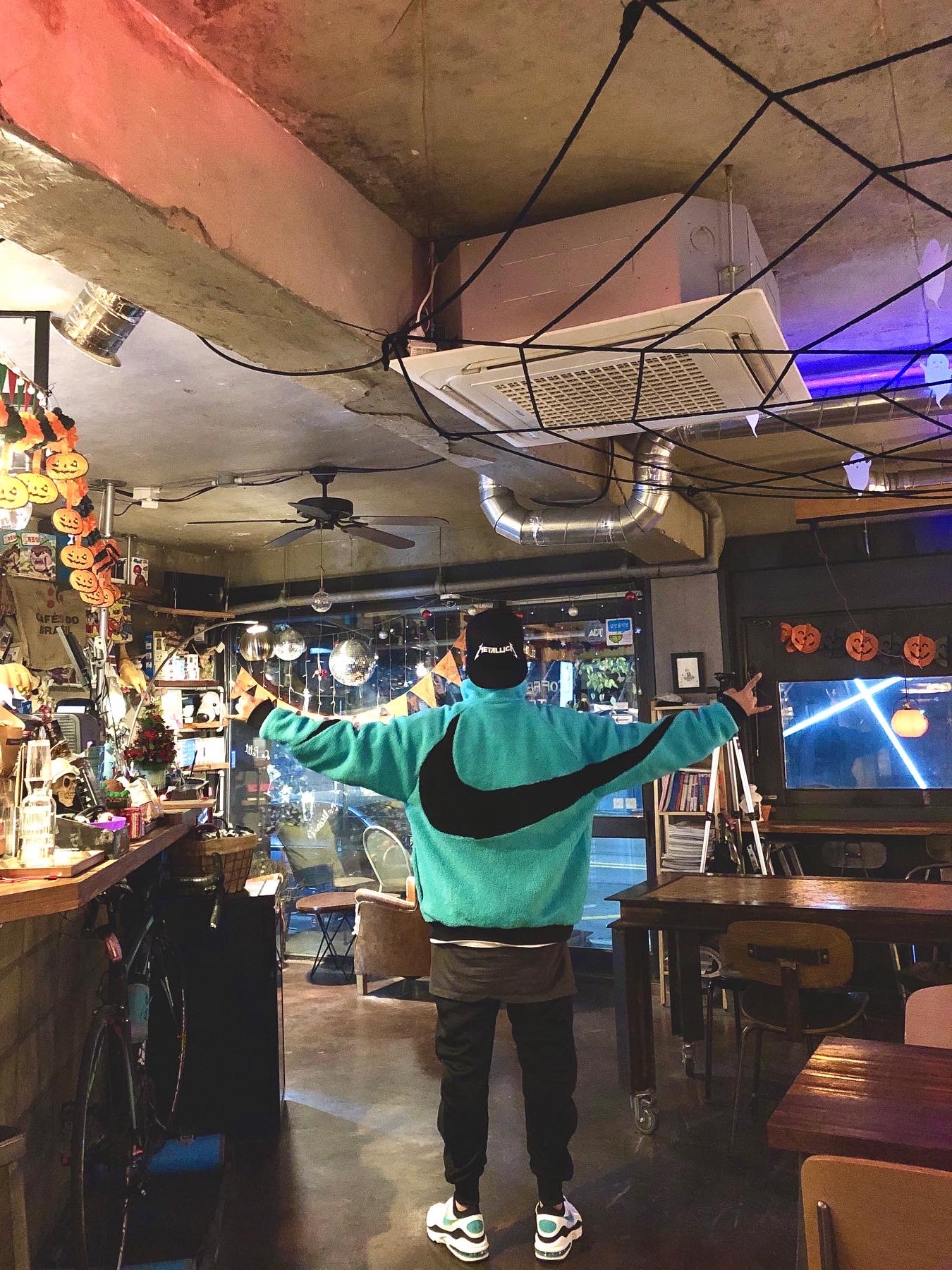 Nike Big Swoosh Full Zip Jacket Hyper Jade Black, Nike Air Max 93 Menthol 2018 착용 스타일 - 2