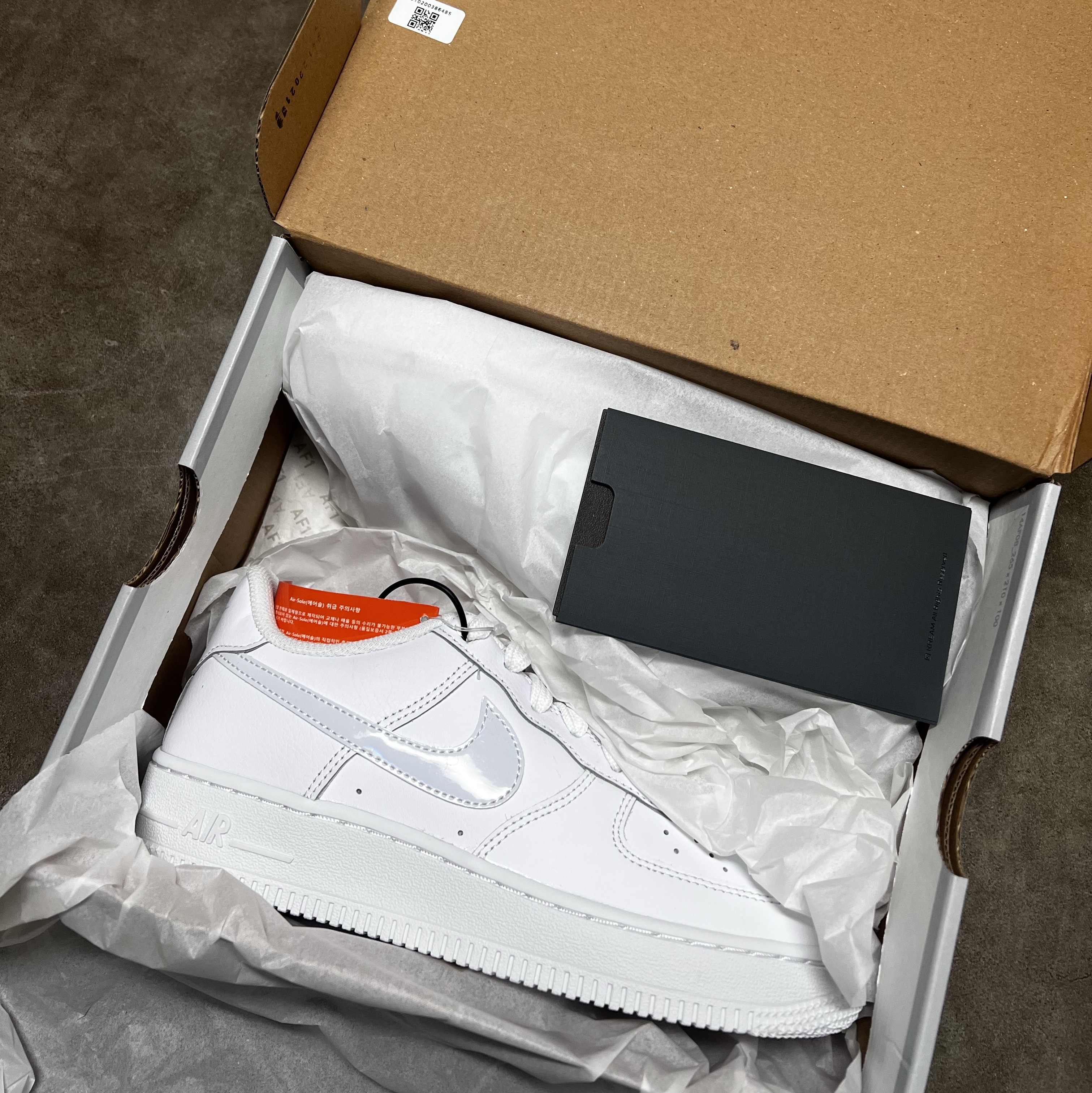 (GS) Nike Air Force 1 White Aura 착용 스타일