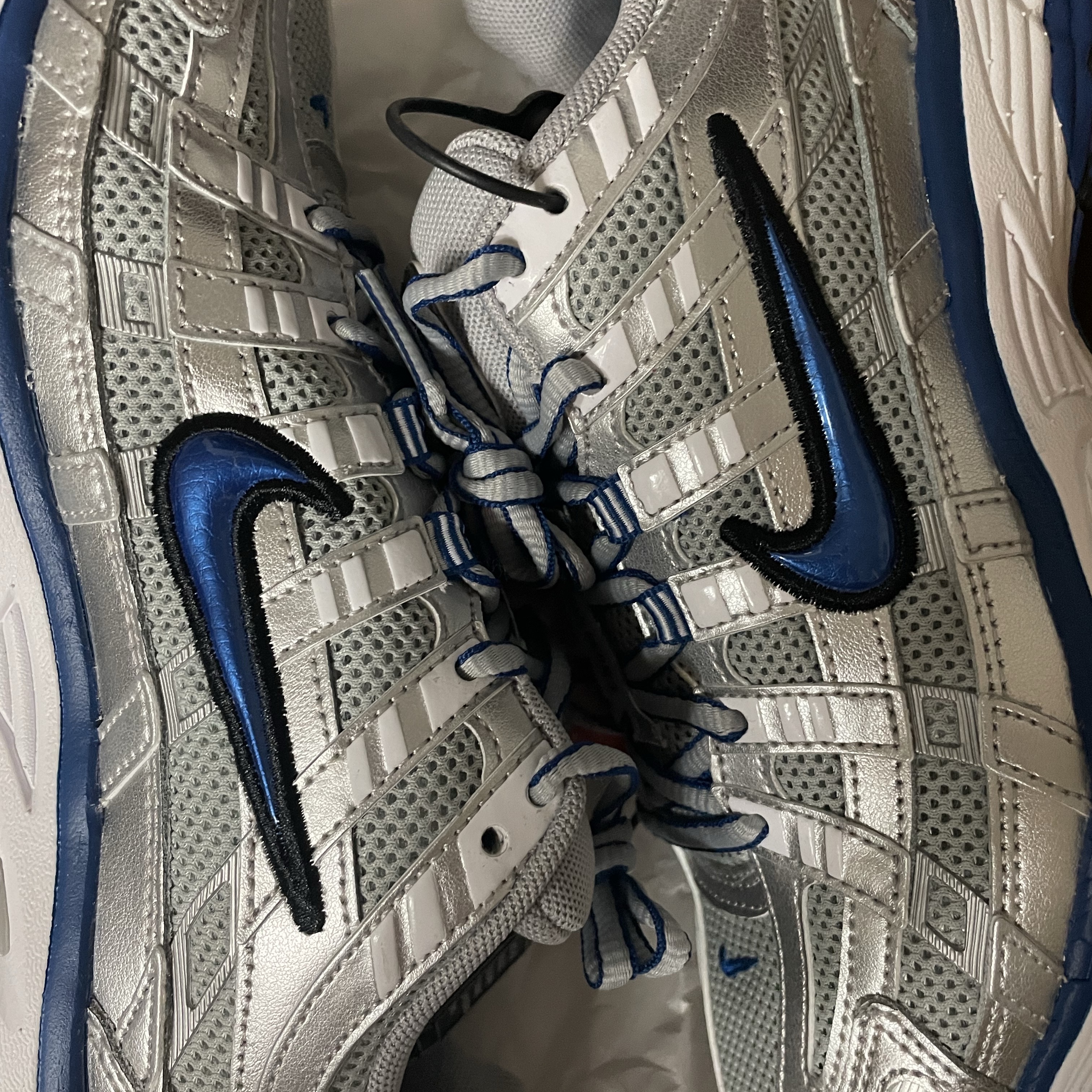 (W) Nike P-6000 Laser Blue 착용 스타일 - 2