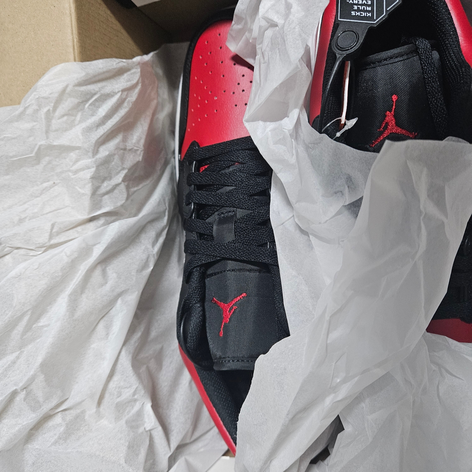 Jordan 1 Low Alternate Bred Toe 착용 스타일