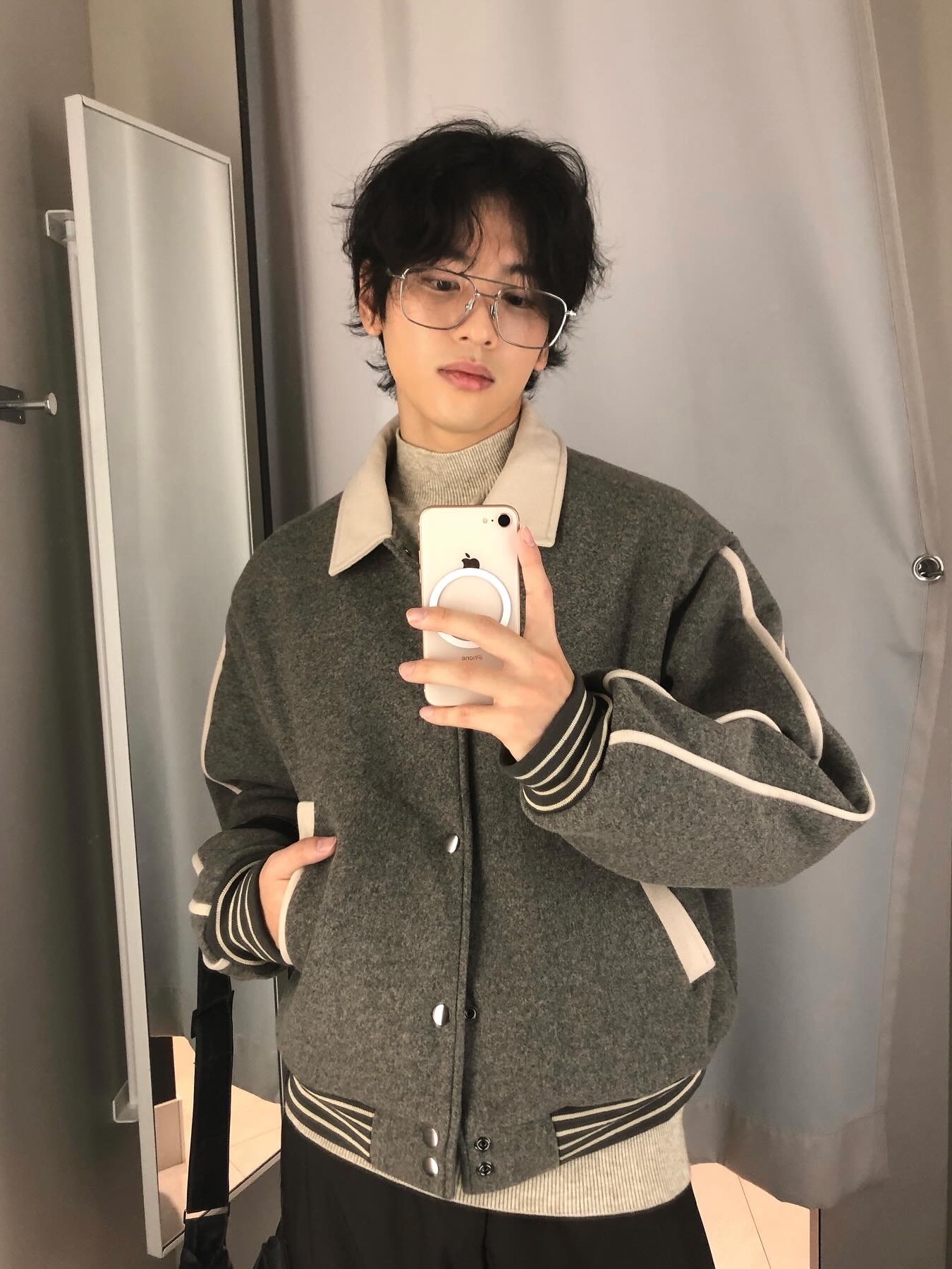 Gentle Monster Met 02 Silver 착용 스타일 - 1