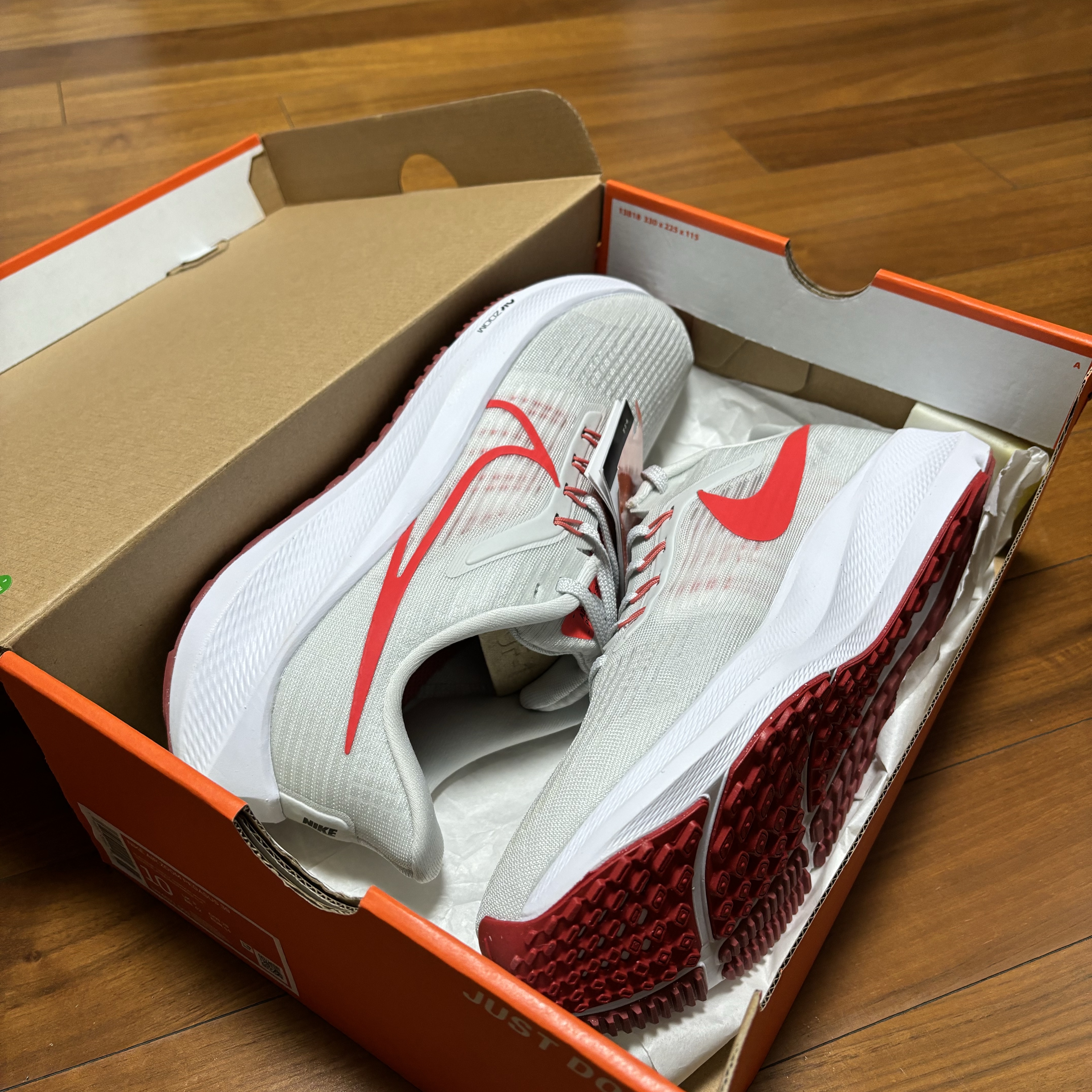 Nike Air Zoom Pegasus 39 Platinum Tint White 착용 스타일