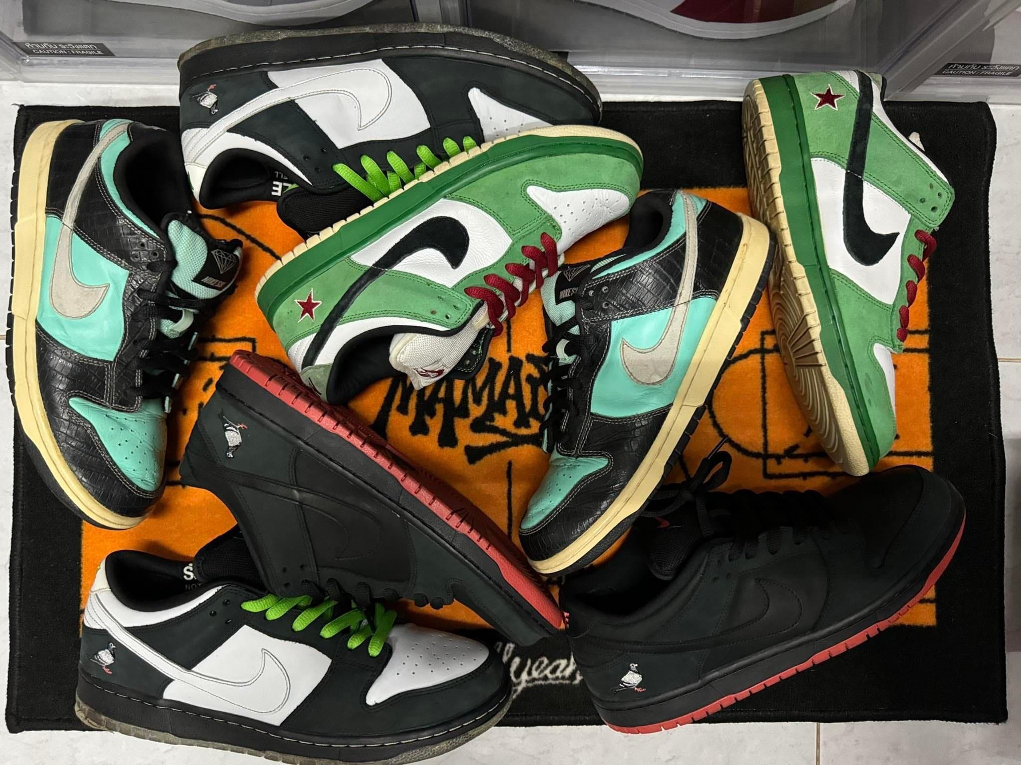 Nike x Staple SB Dunk Low Black Pigeon, Nike x Staple SB Dunk Low Panda Pigeon 착용 스타일