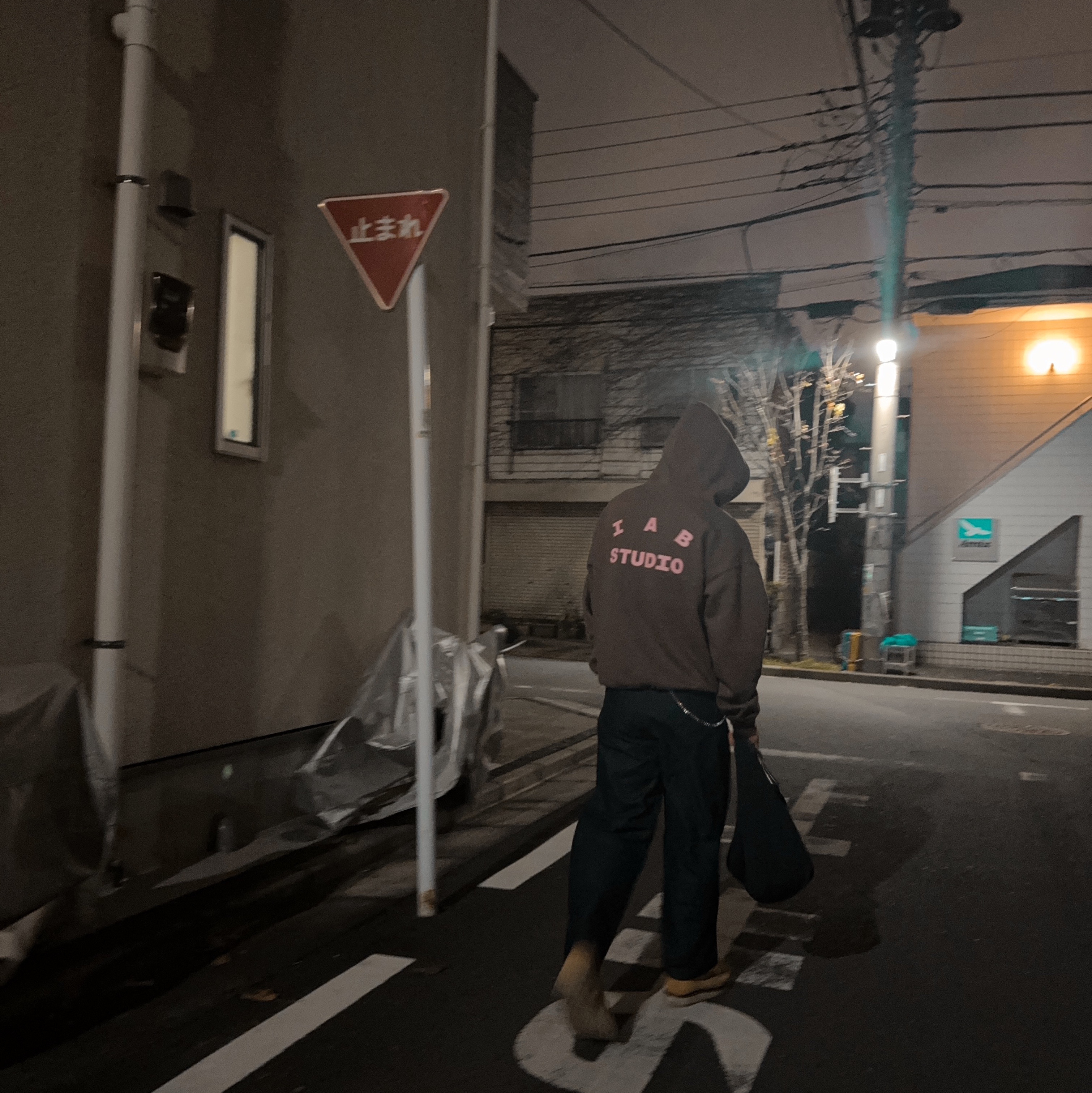 IAB Studio Hoodie Choco - Harajuku Exclusive 착용 스타일