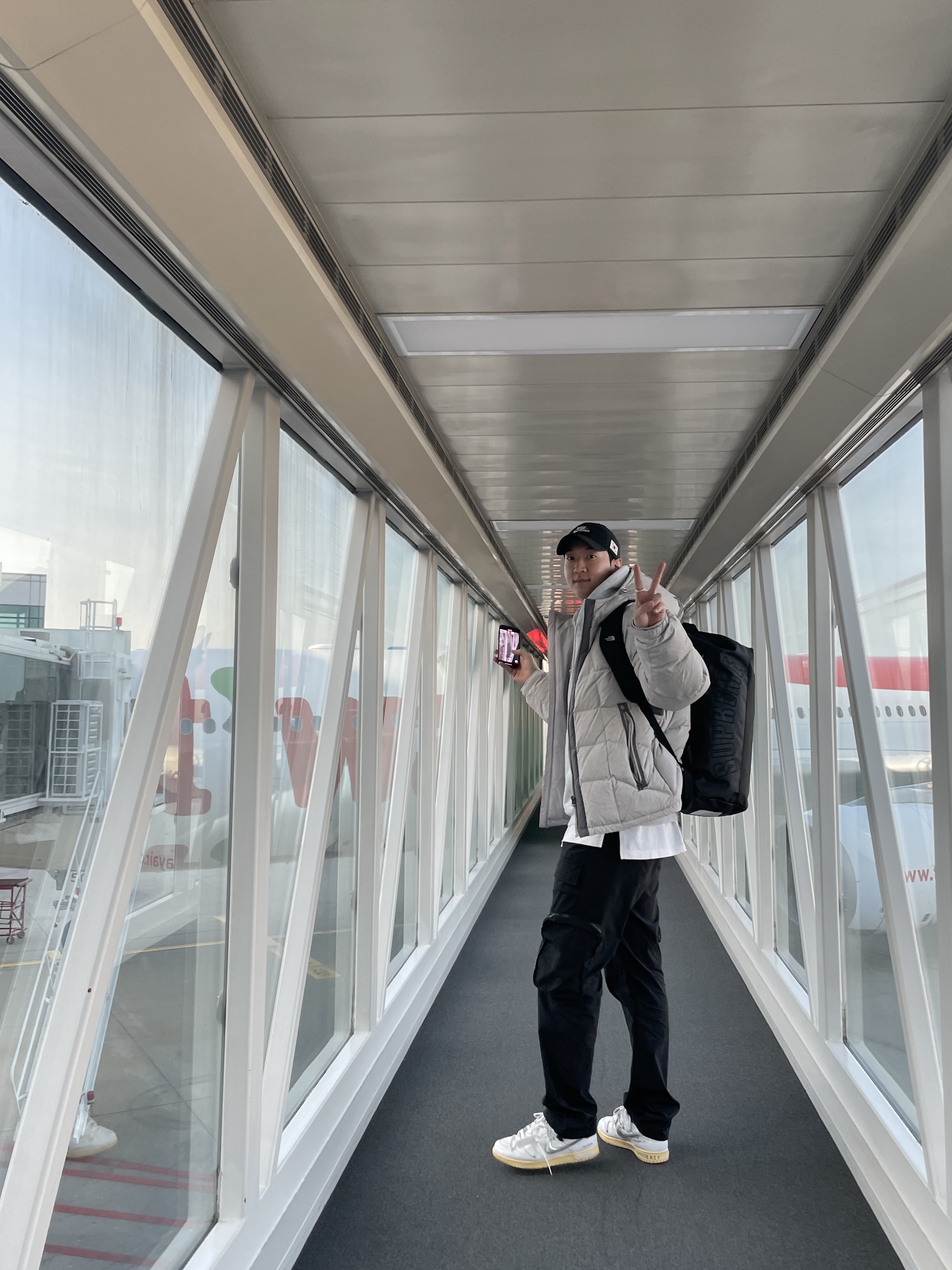 Nike H86 Korea Cap Black, Supreme x The North Face Arc Logo Small Base Camp Duffle Bag Black - 19SS 착용 스타일