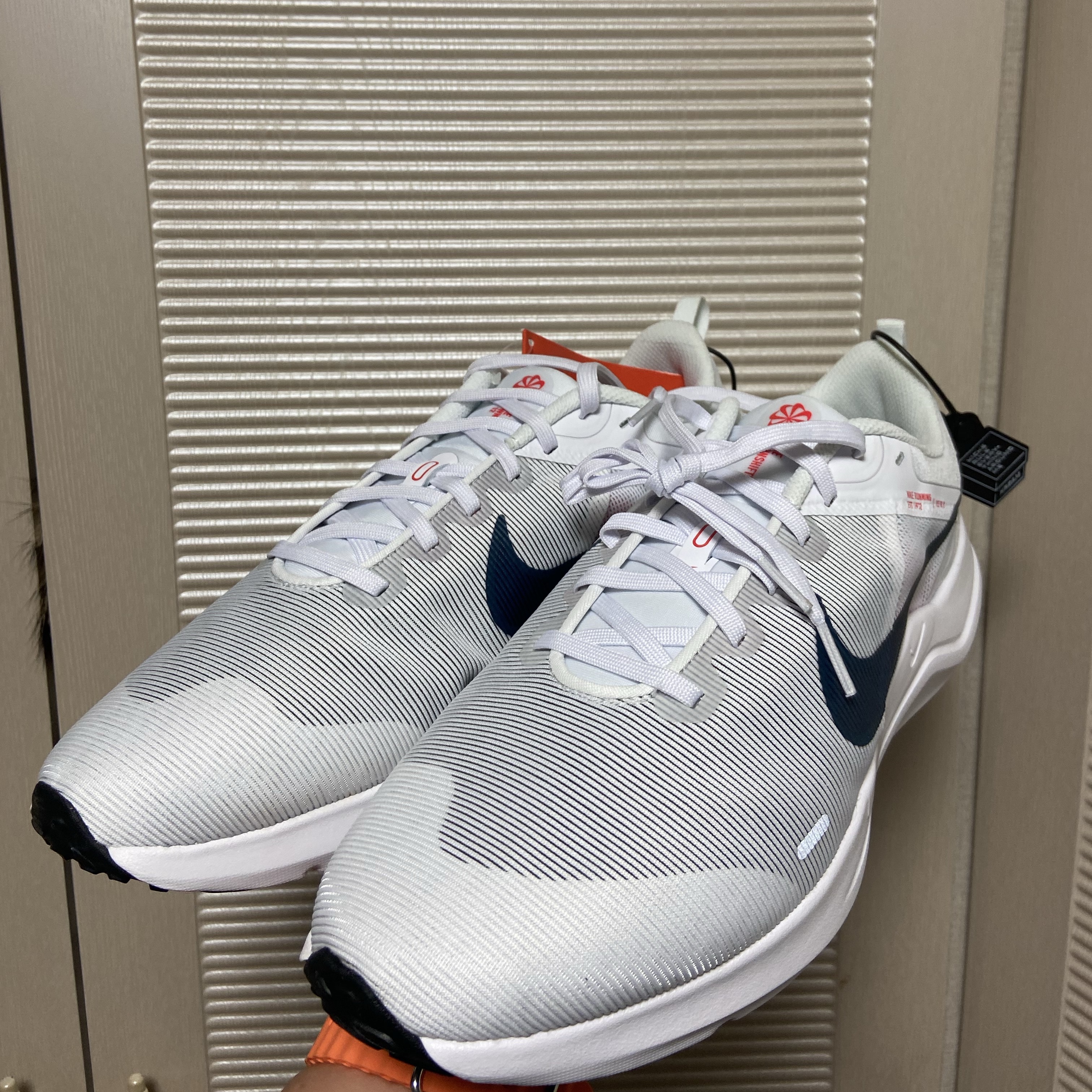 Nike Downshifter 12 White Valerian Blue 착용 스타일