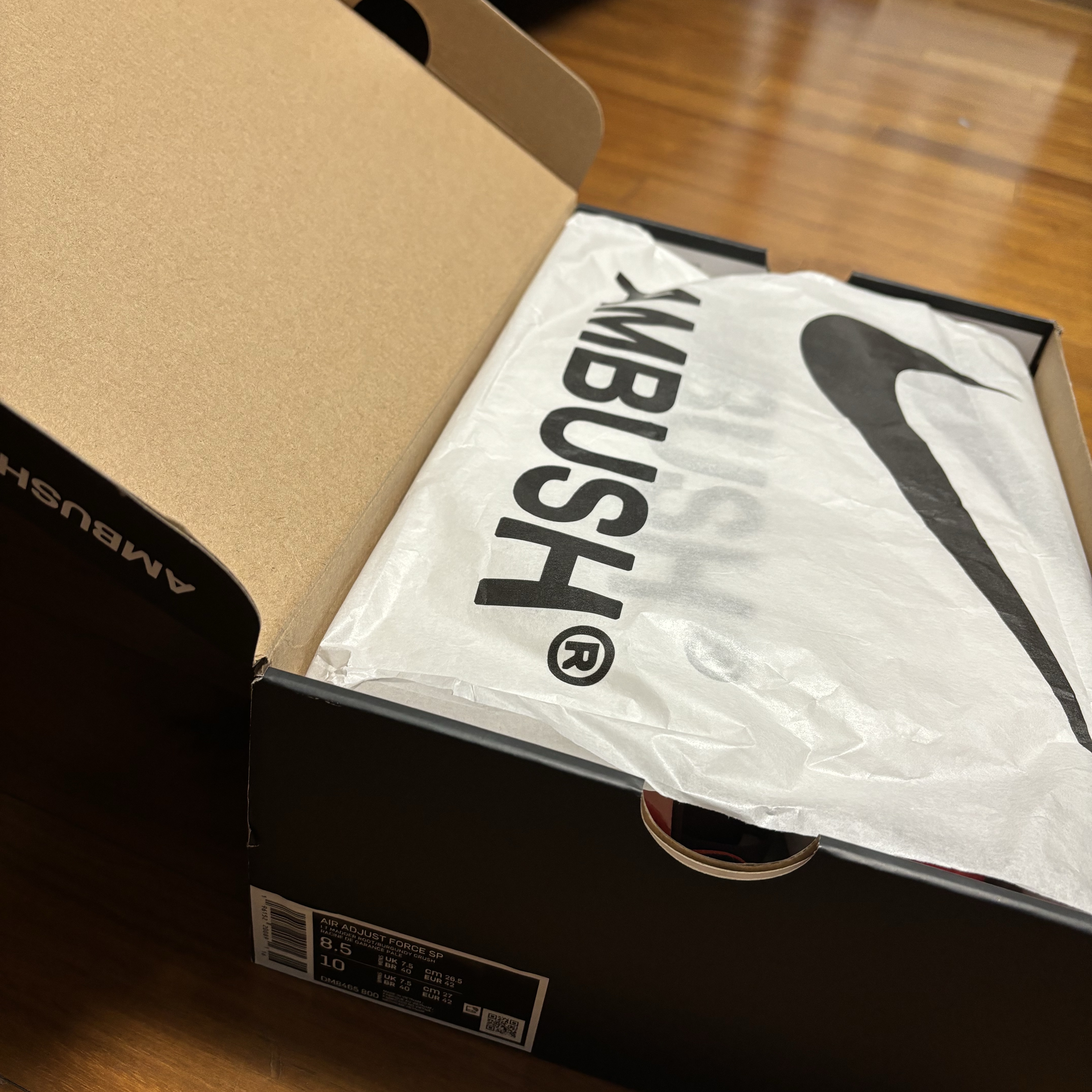 Nike x Ambush Air Adjust Force SP Summit White and Black 착용 스타일