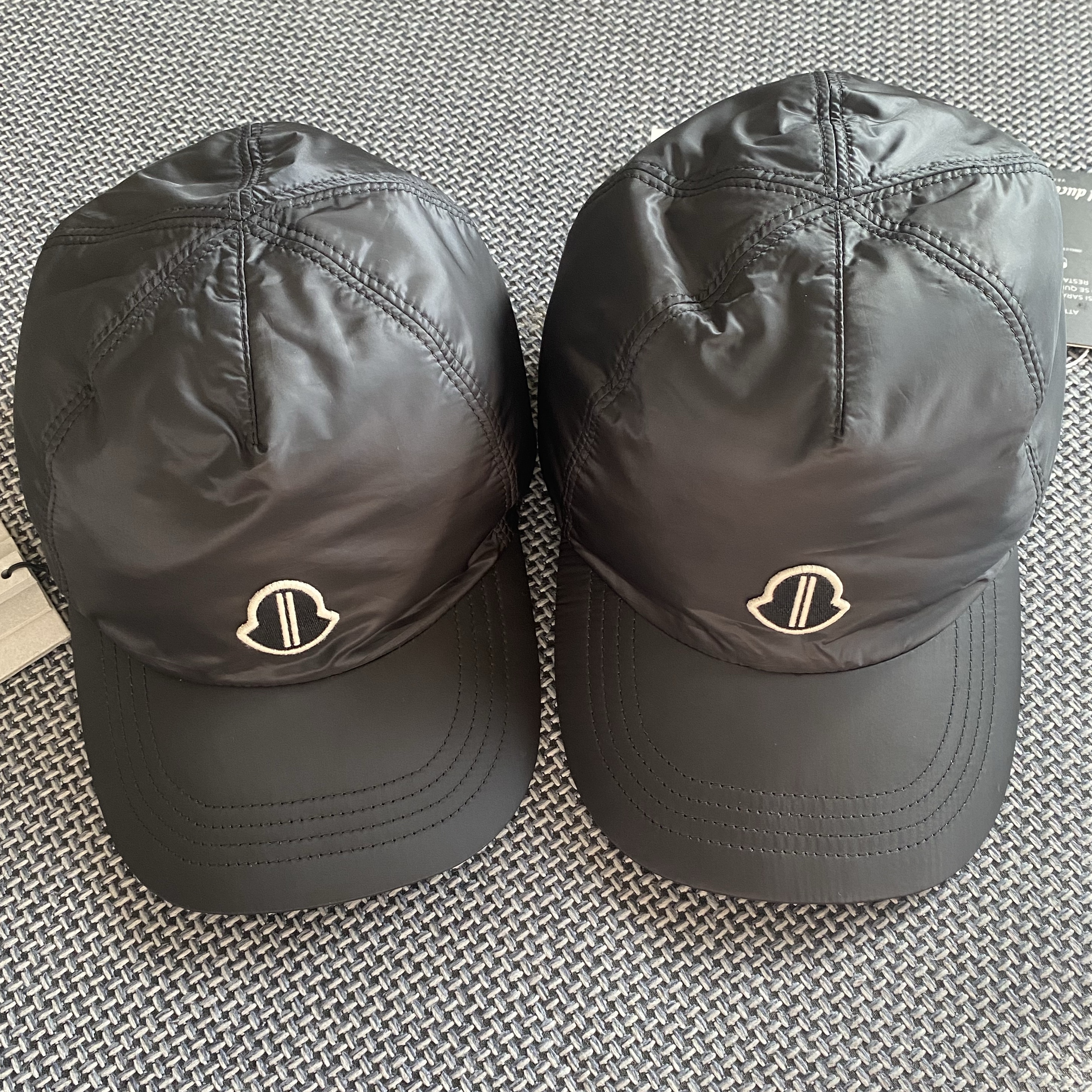 Moncler x Rick Owens Embroidered Logo Baseball Cap Black - 23FW 착용 스타일
