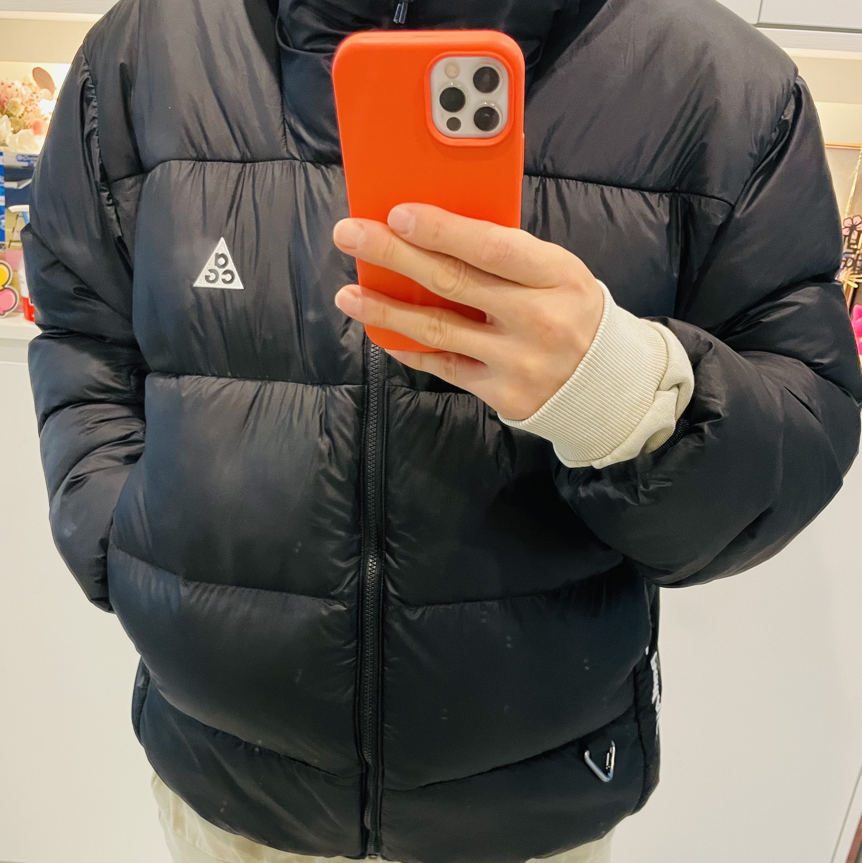 Nike ACG Therma-Fit ADV Lunar Lake Puffer Jacket Black - Asia 착용 스타일