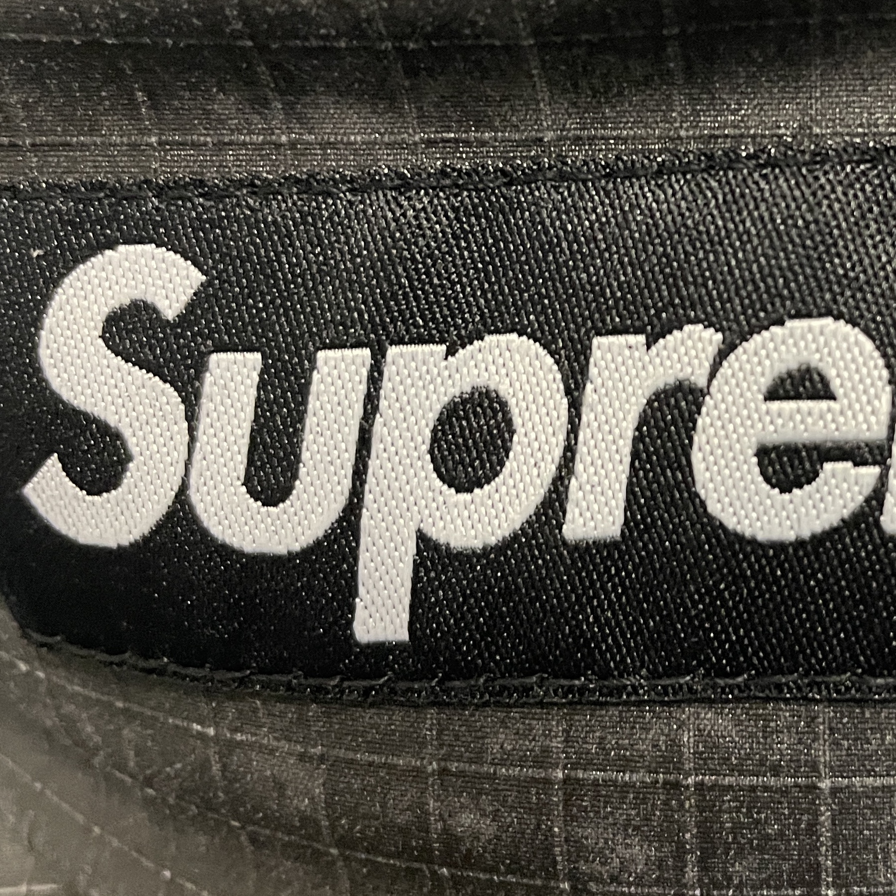 Supreme Distressed Ripstop Camp Cap Black - 23FW 착용 스타일