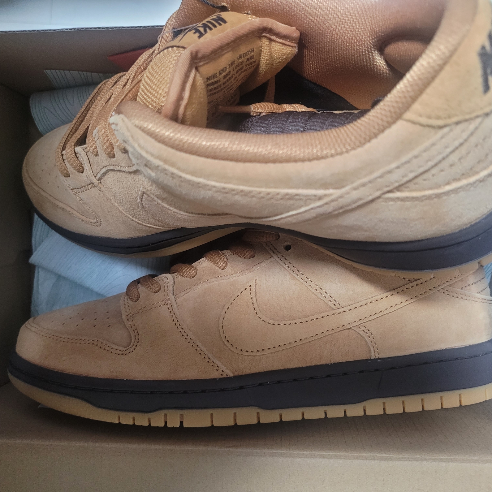 Nike SB Dunk Low Pro Wheat 2023 착용 스타일