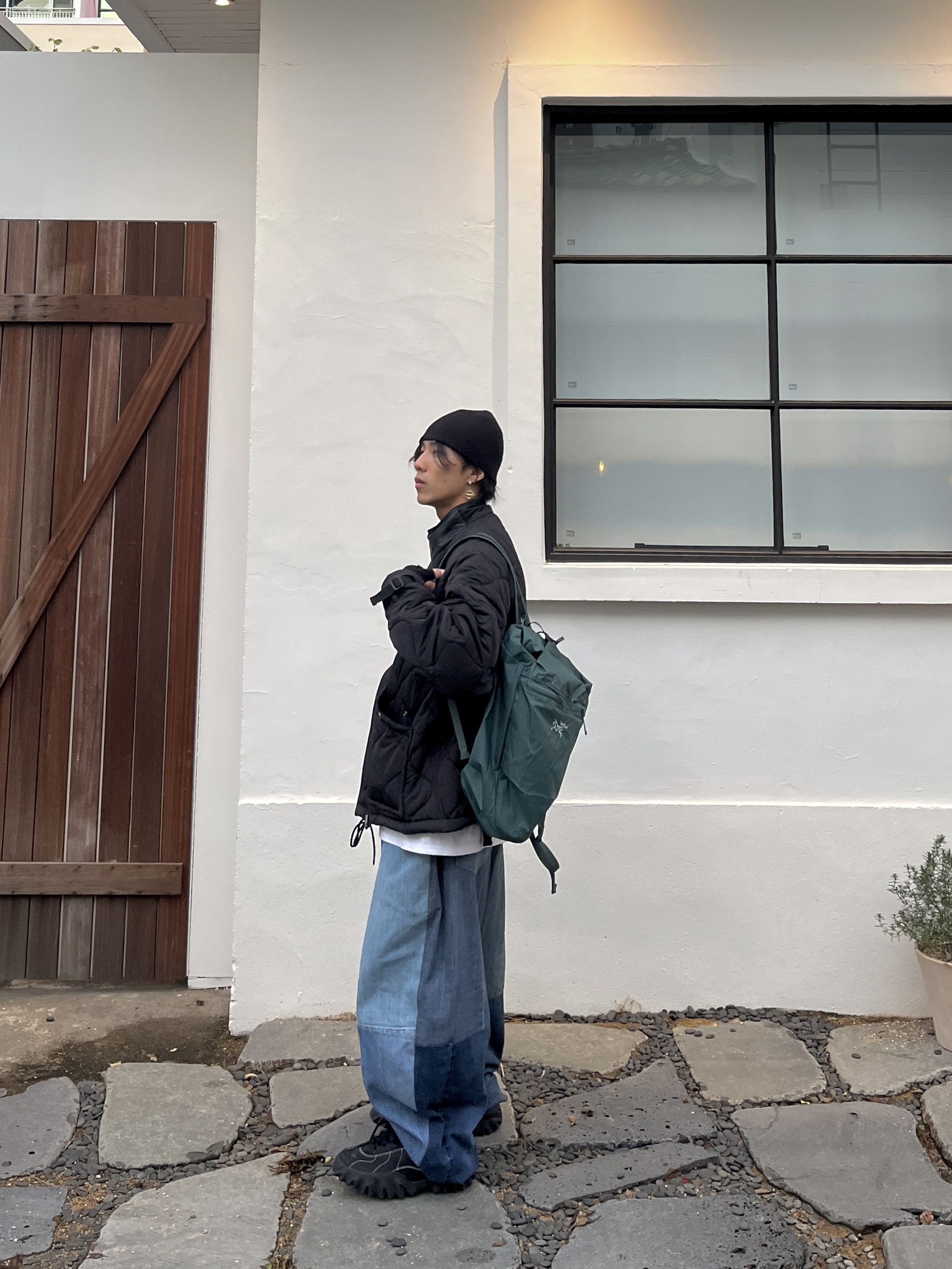 Arc'teryx Heliad 10 Backpack Boxcar, Oakley Factory Team x Brain Dead Chop Saw Black 착용 스타일 - 2