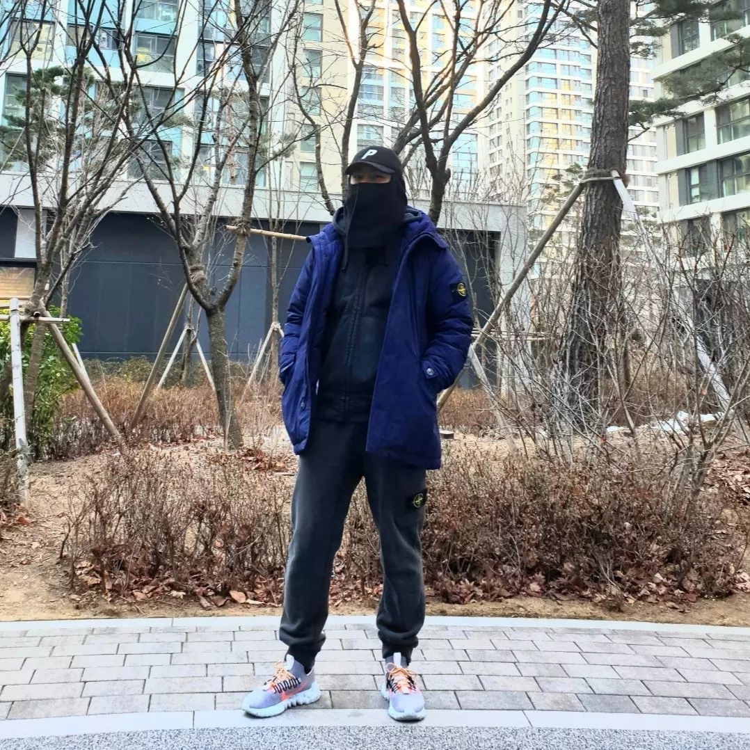 Palace Facewarmer Fleece P 5-Panel Black - 21FW 착용 스타일