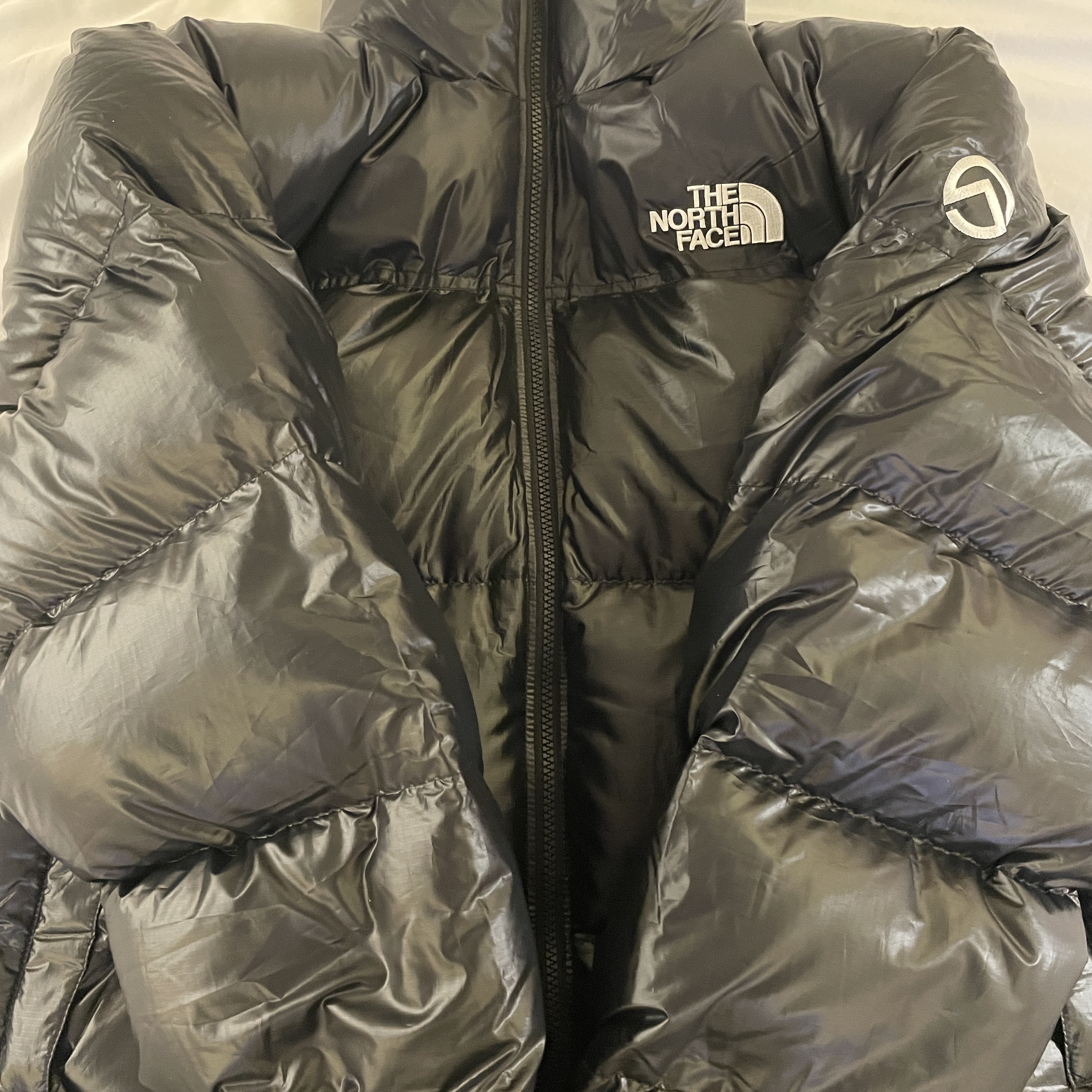 The North Face Quantum Nuptse Jacket Black 착용 스타일