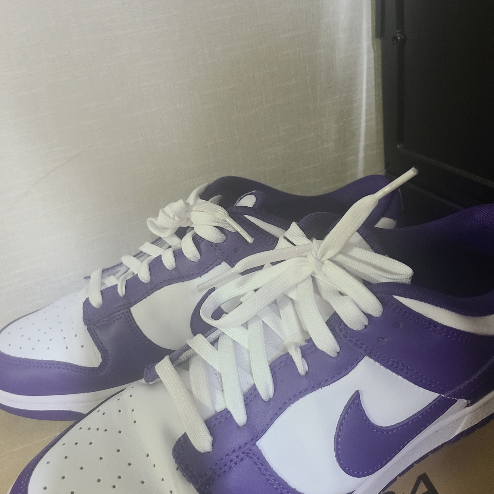Nike Dunk Low Retro Championship Court Purple 착용 스타일