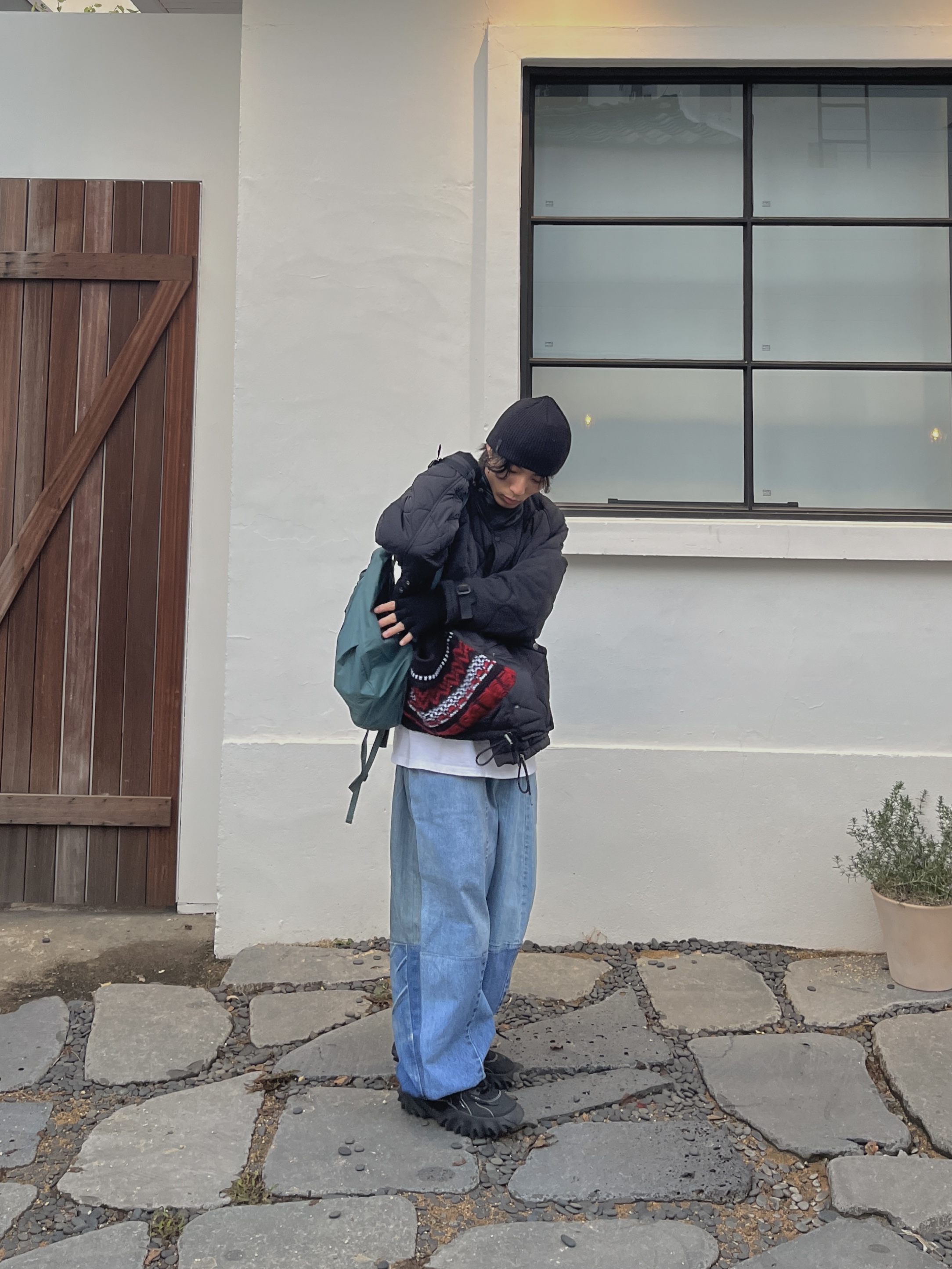 Arc'teryx Heliad 10 Backpack Boxcar, Oakley Factory Team x Brain Dead Chop Saw Black 착용 스타일 - 7