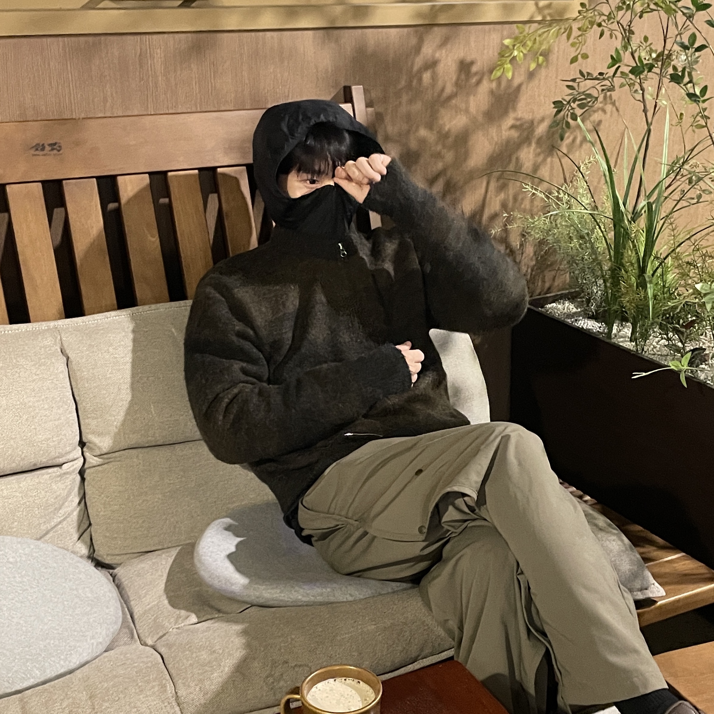 Sansan Gear Wave Pants Mud Khaki - 22FW 착용 스타일 - 1