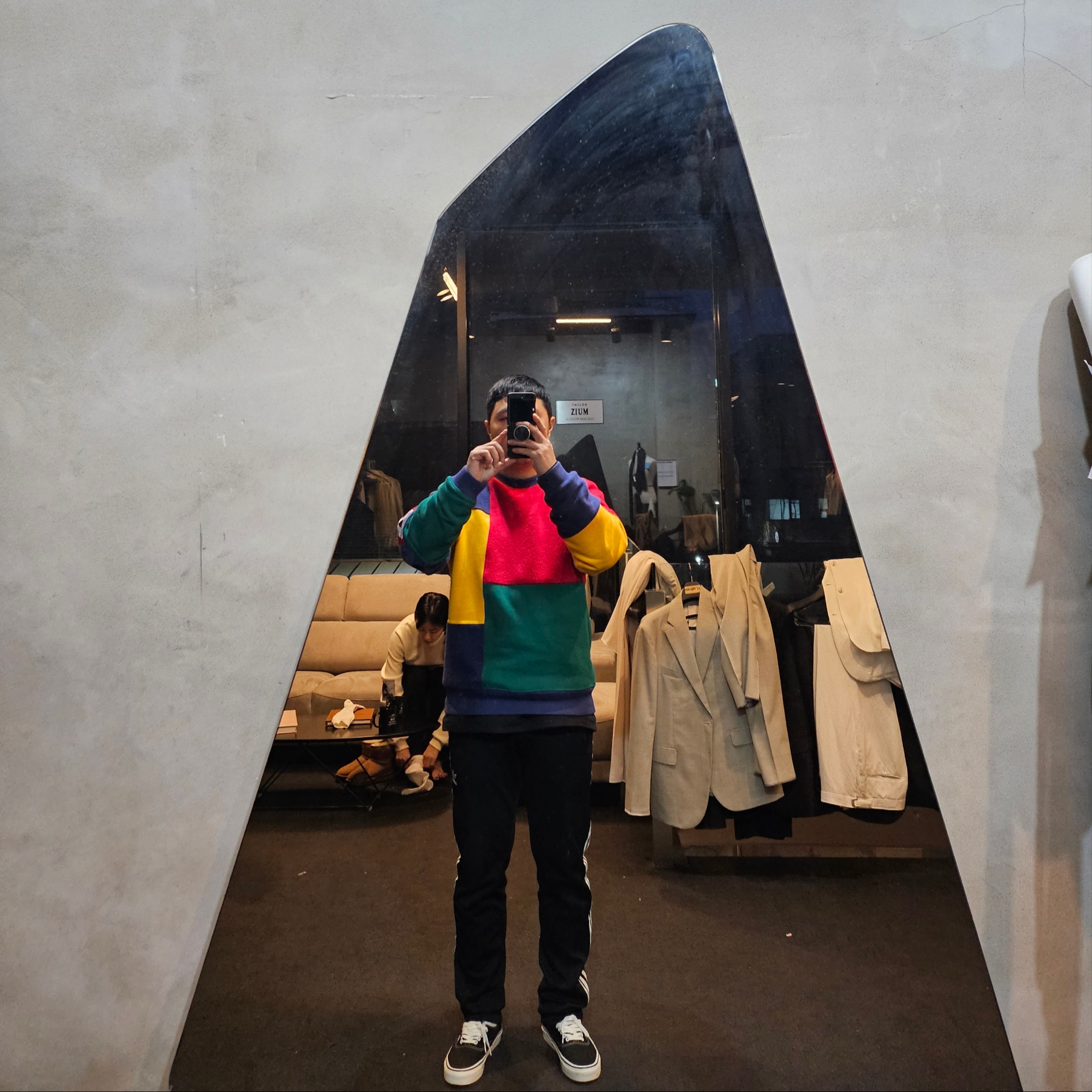 Palace Patch Up Ya Life Crew Multi - 20SS 착용 스타일 - 3