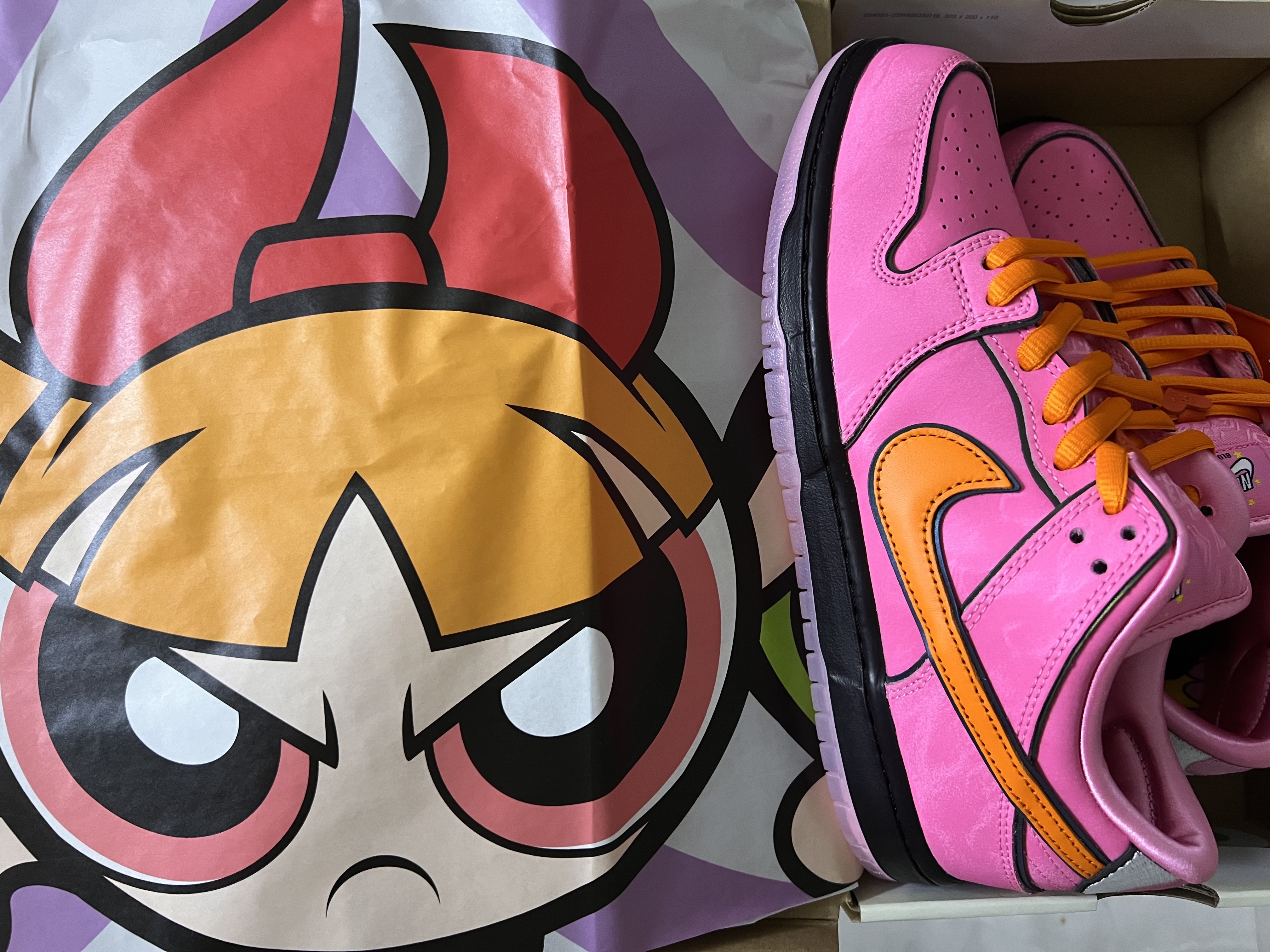 Nike x The Powerpuff Girls SB Dunk Low Pro QS Blossom 착용 스타일 - 1