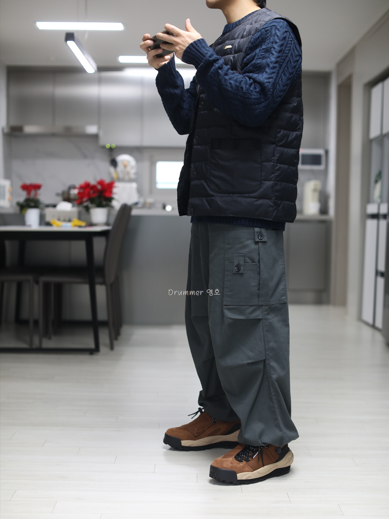 Nike x Sacai Magmascape SP Pecan 착용 스타일