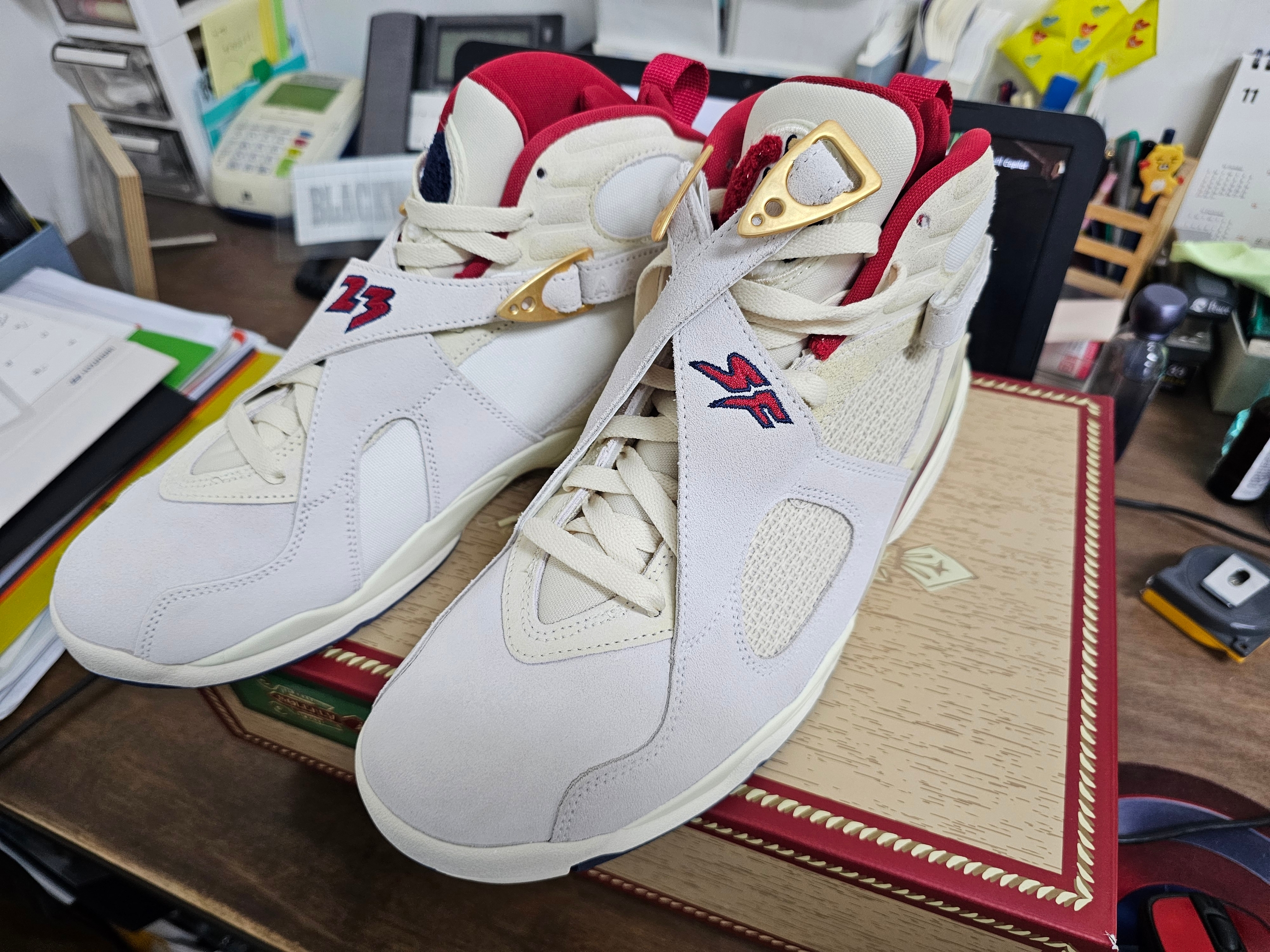 Jordan 8 x SoleFly Retro SP Mi Casa es Su Casa 착용 스타일 - 1
