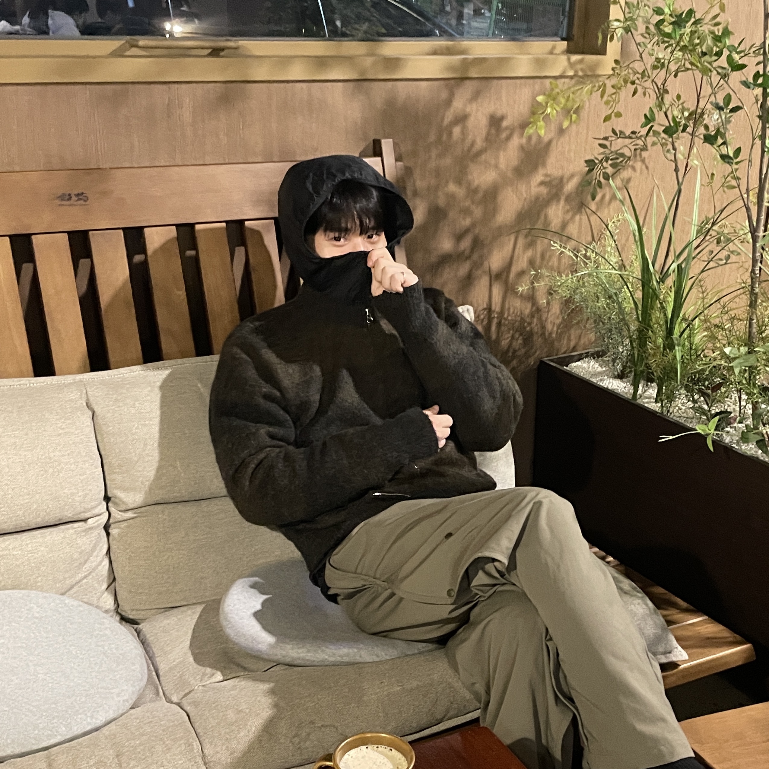 Sansan Gear Wave Pants Mud Khaki - 22FW 착용 스타일 - 2