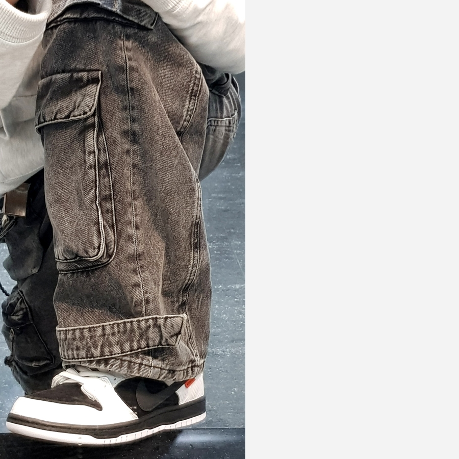 Nike x Tightbooth SB Dunk Low Pro Black and White 착용 스타일 - 2