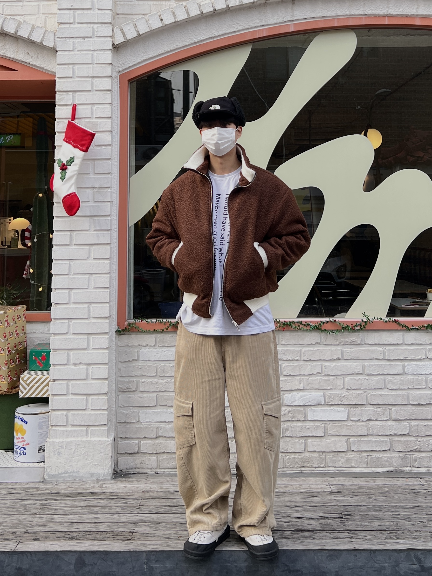 New Balance CRV Mule V2 Ivory 착용 스타일 - 1