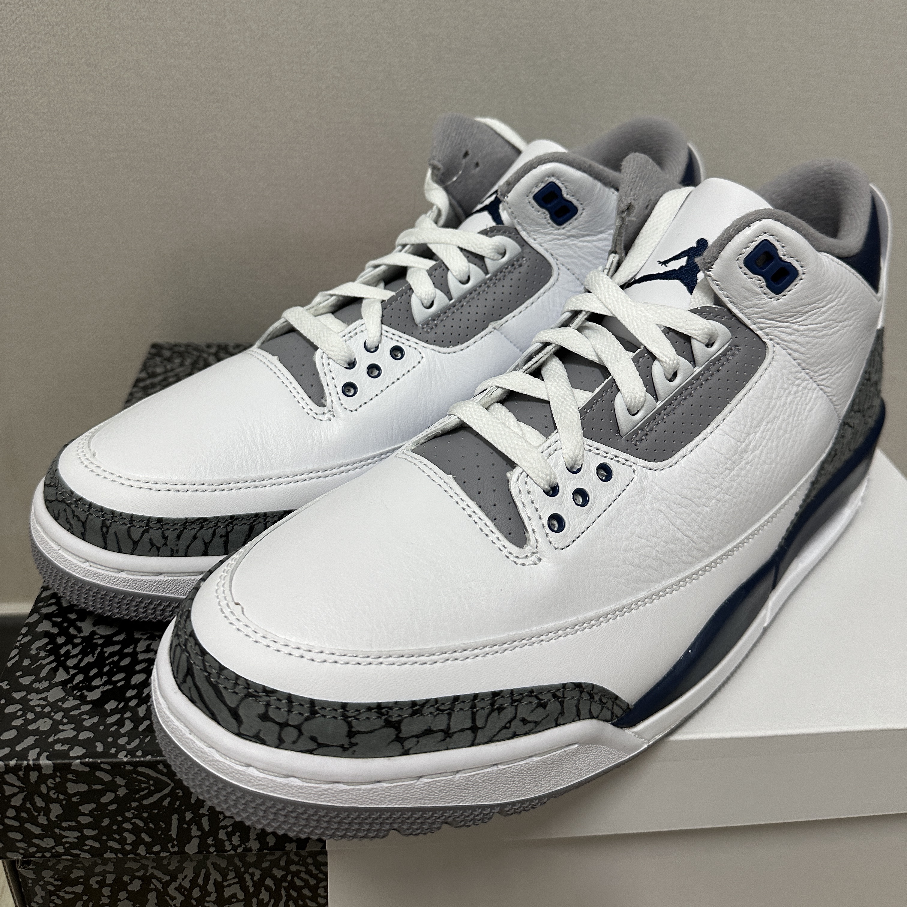 Jordan 3 Retro White Midnight Navy 착용 스타일