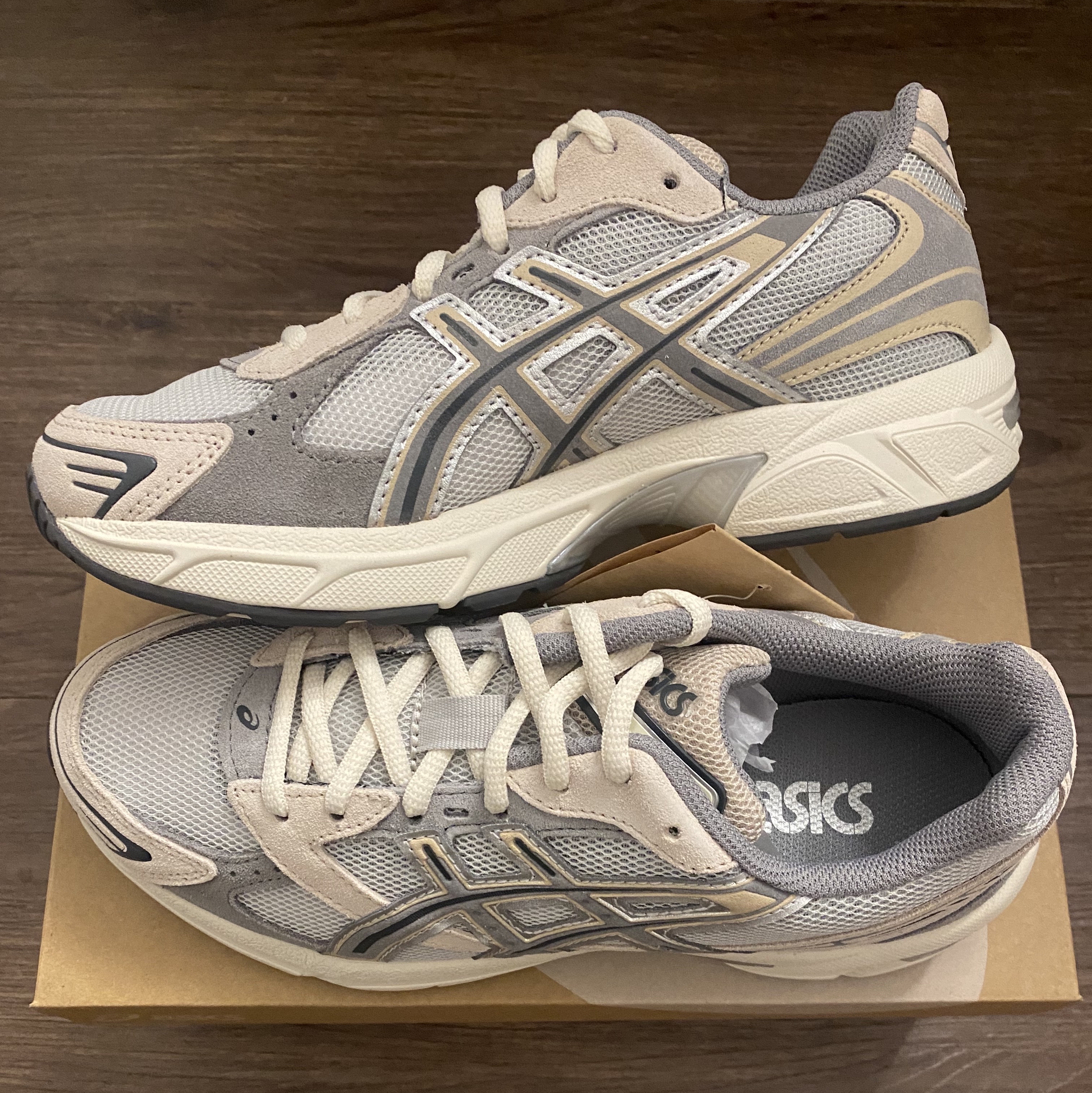 Asics Gel-1130 Oyster Grey Clay Grey 착용 스타일