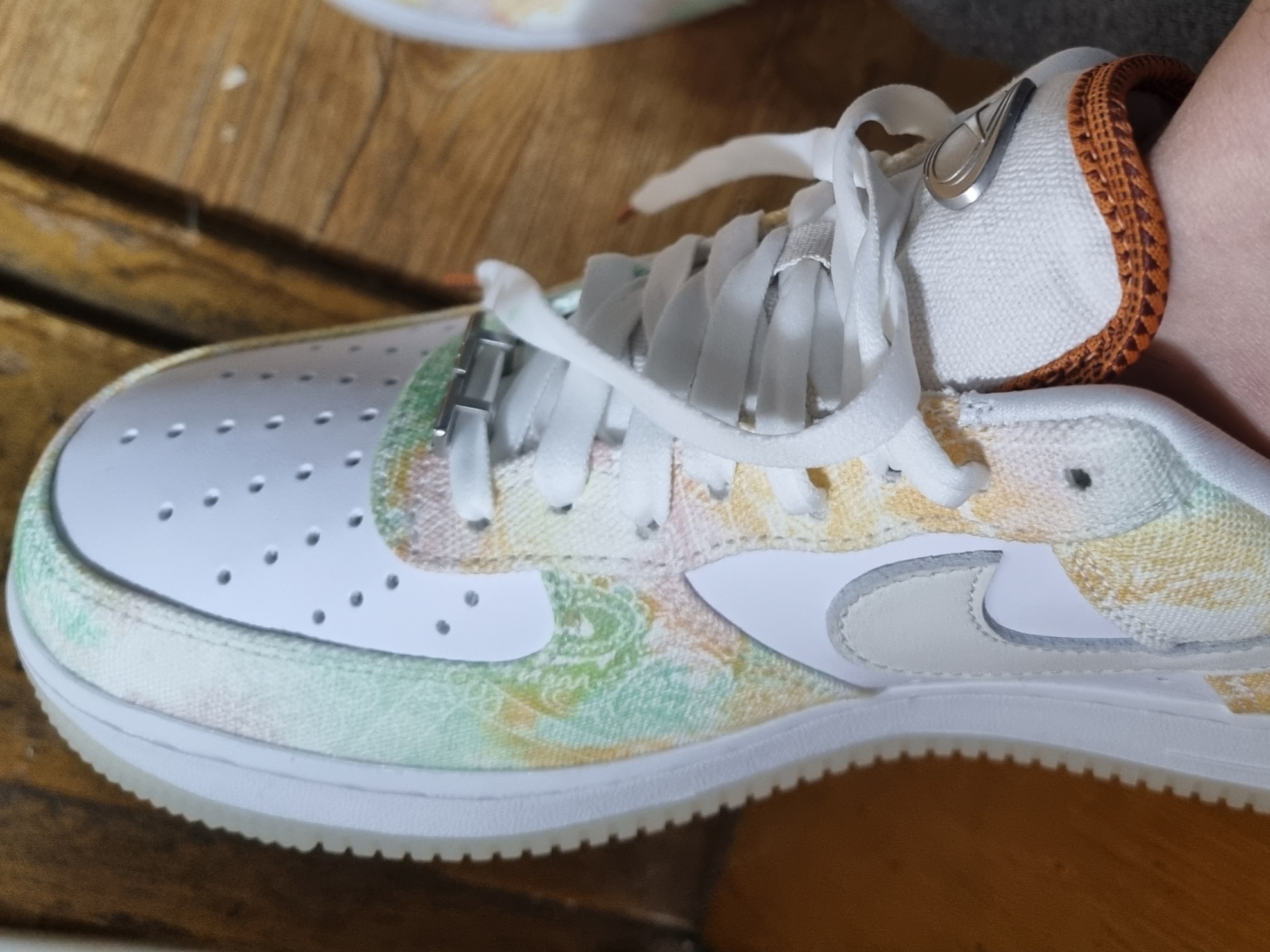 (W) Nike Air Force 1 '07 LX Phantom Mint Foam 착용 스타일 - 2