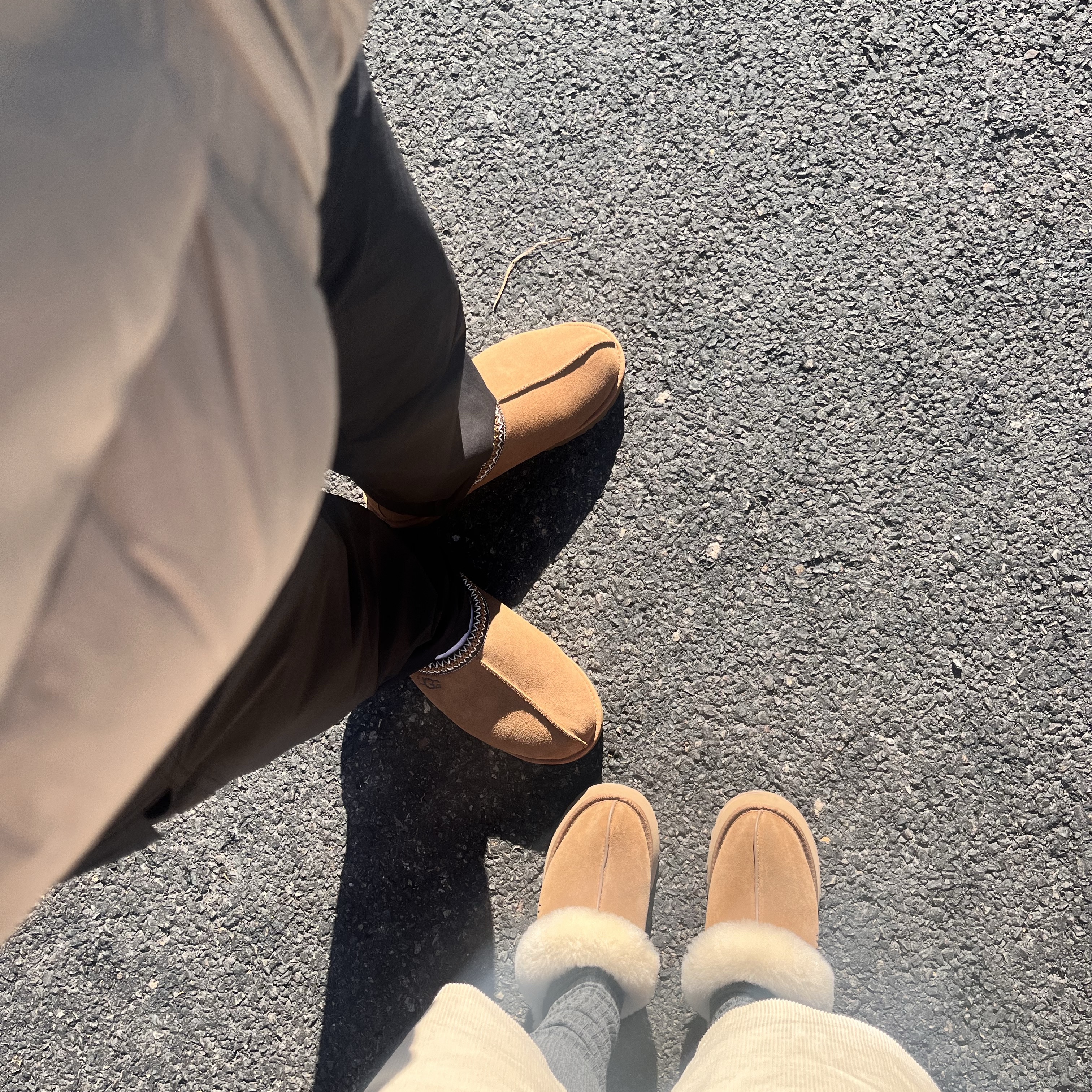 UGG Tasman Slipper Chestnut, (W) UGG Disquette Slipper Chestnut 착용 스타일
