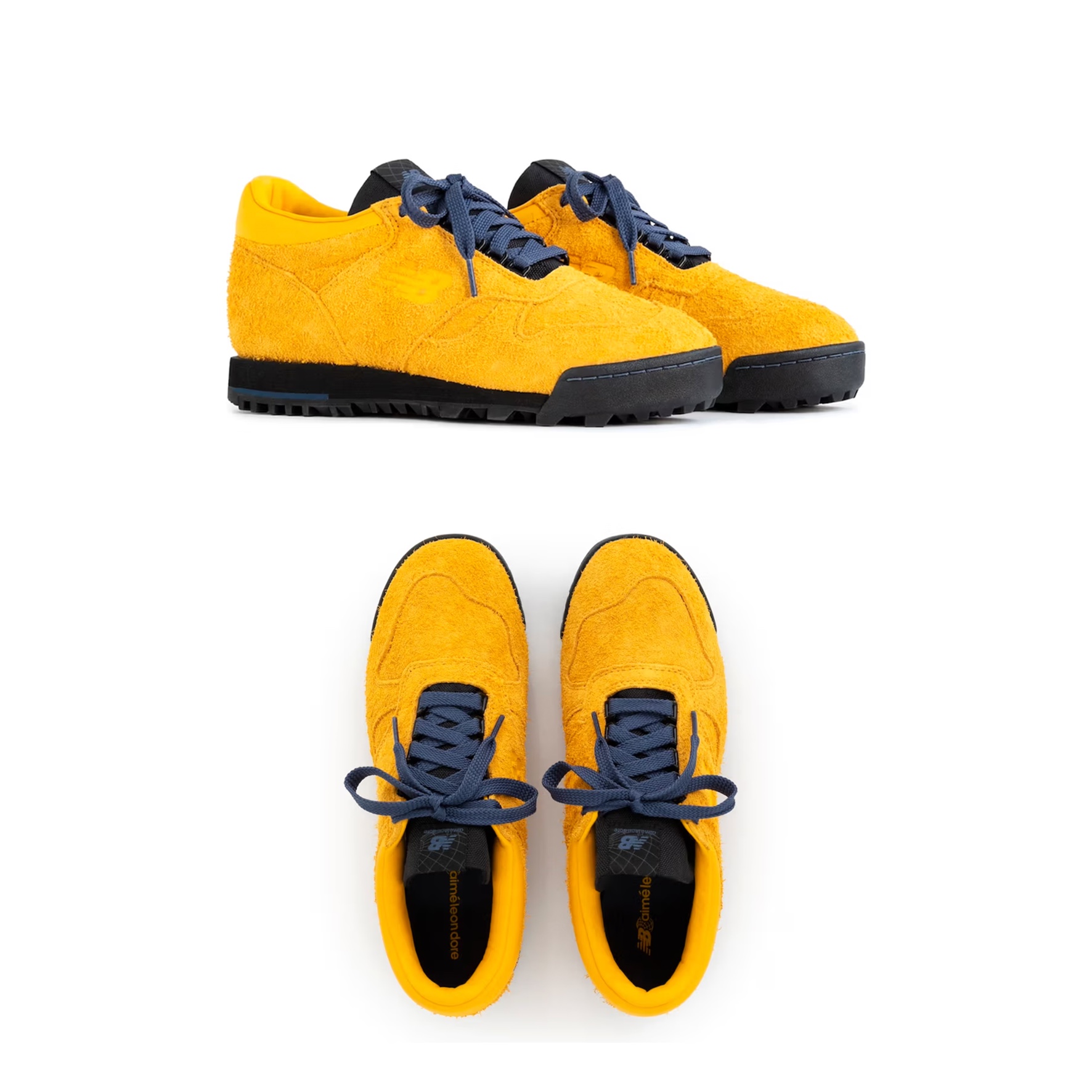 New Balance x Aime Leon Dore Rainier Low Yellow, New Balance x Aime Leon Dore Rainier Low Grey 착용 스타일 - 2
